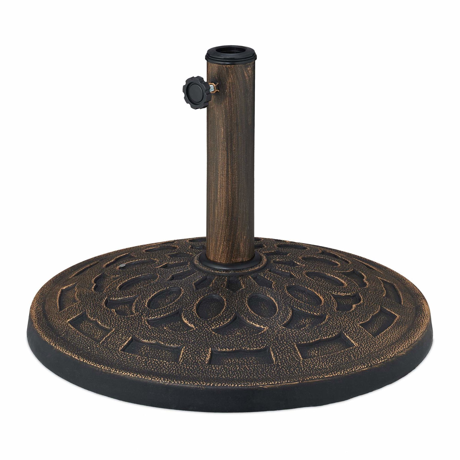 Parasolfod med kraftig stativ og 3 adaptere