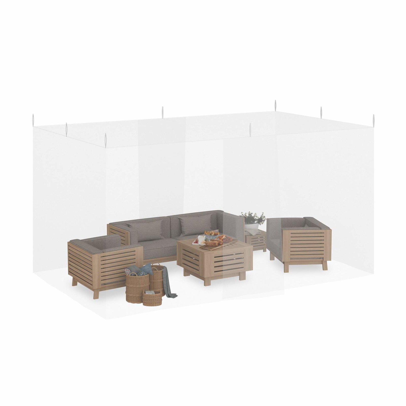 Myggenet XL – Insektbeskyttelse til indendørs/udendørs brug