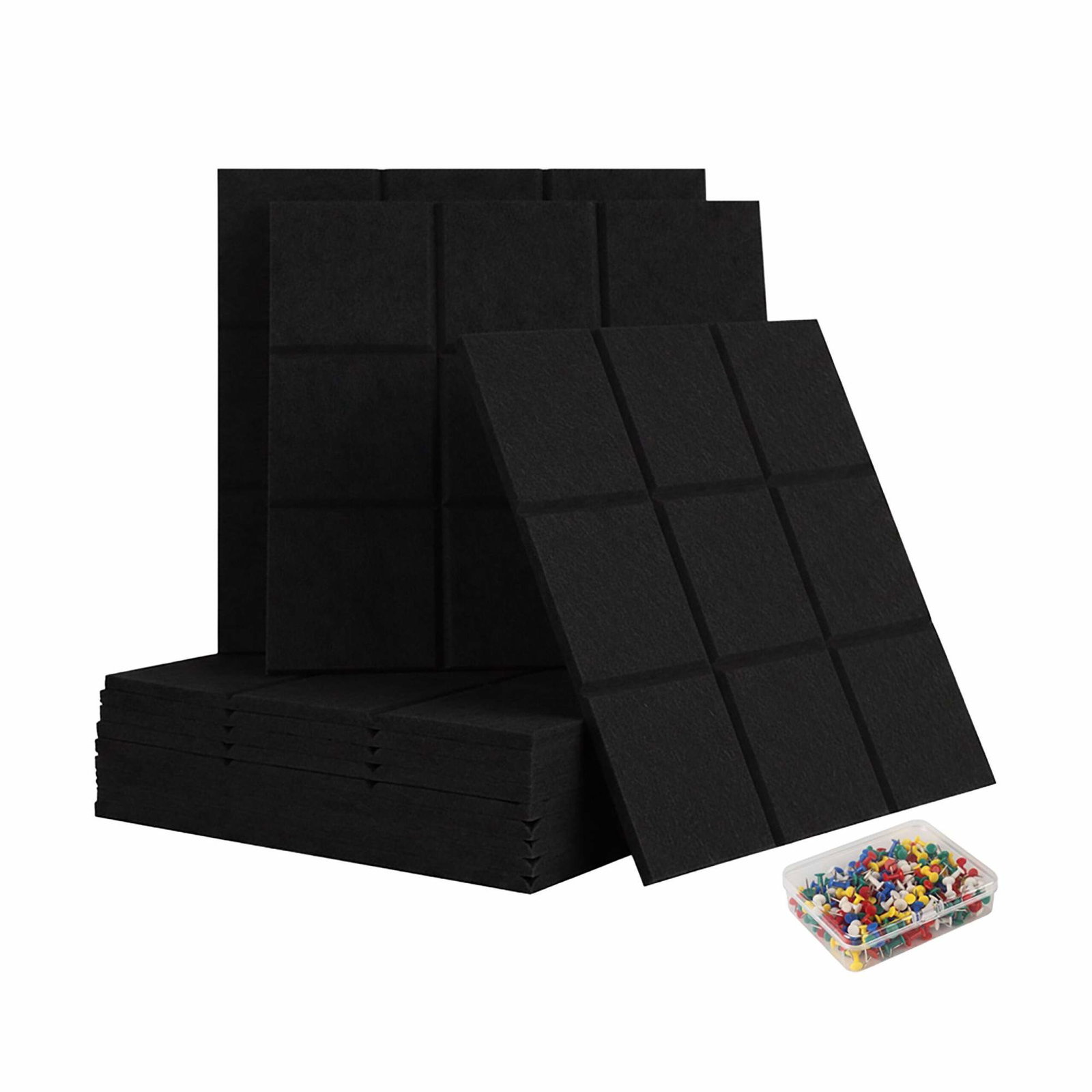 Selvklæbende filtbrætter, 12-pak – Organiser og fremvis