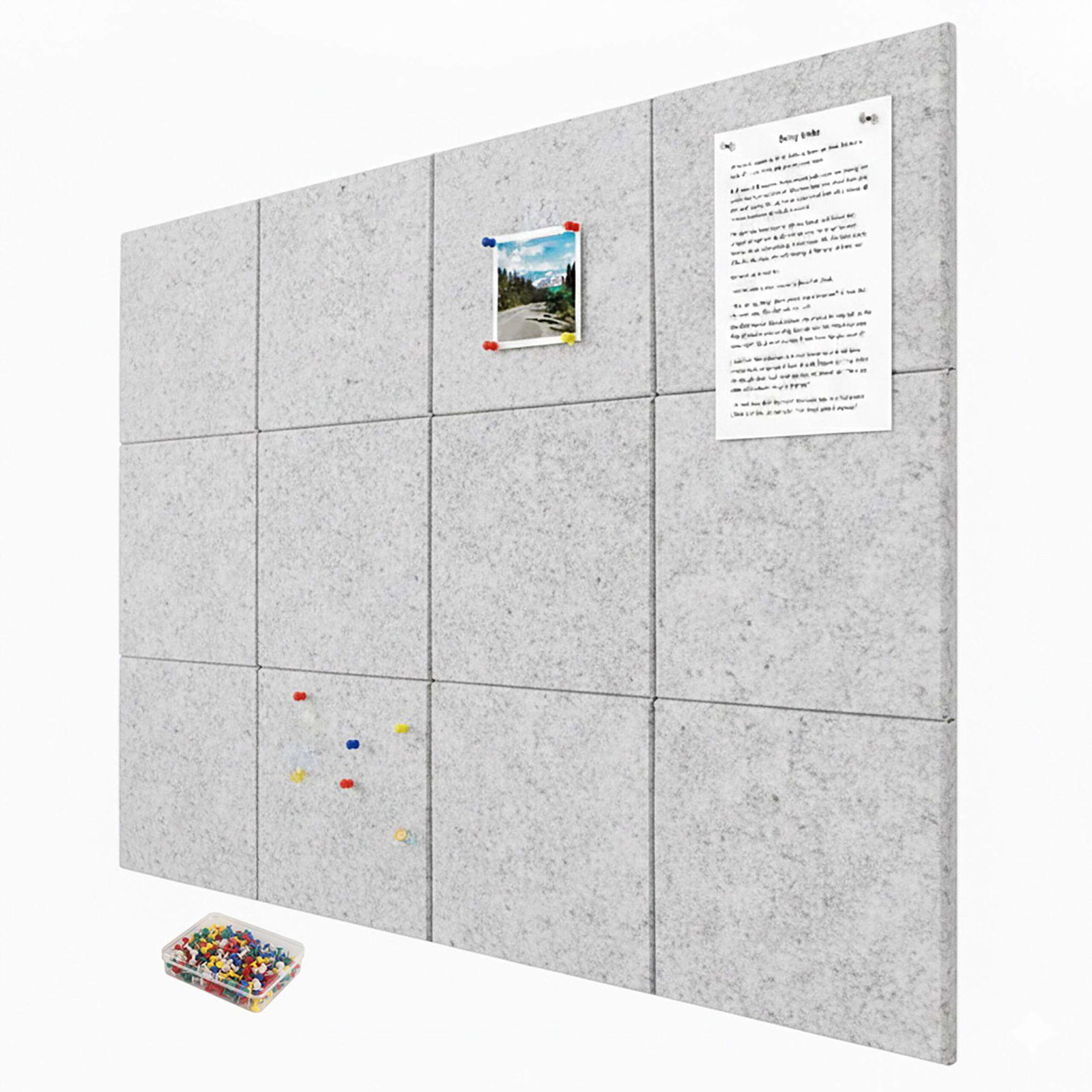 Selvklæbende filttavler, 12-pak – Organiser noter og fotos