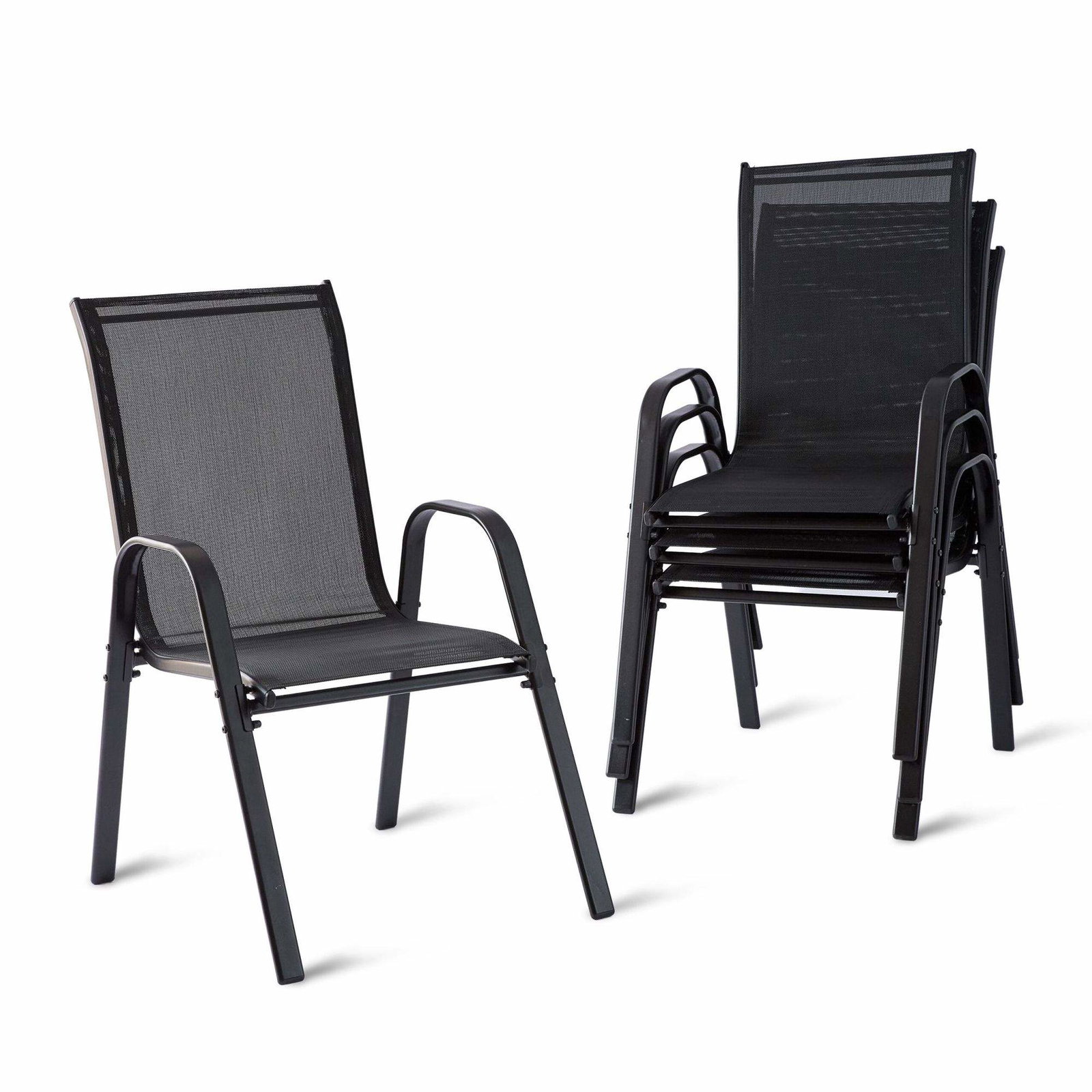 Havestole med høj ryg – Stabelbare, åndbare materialer