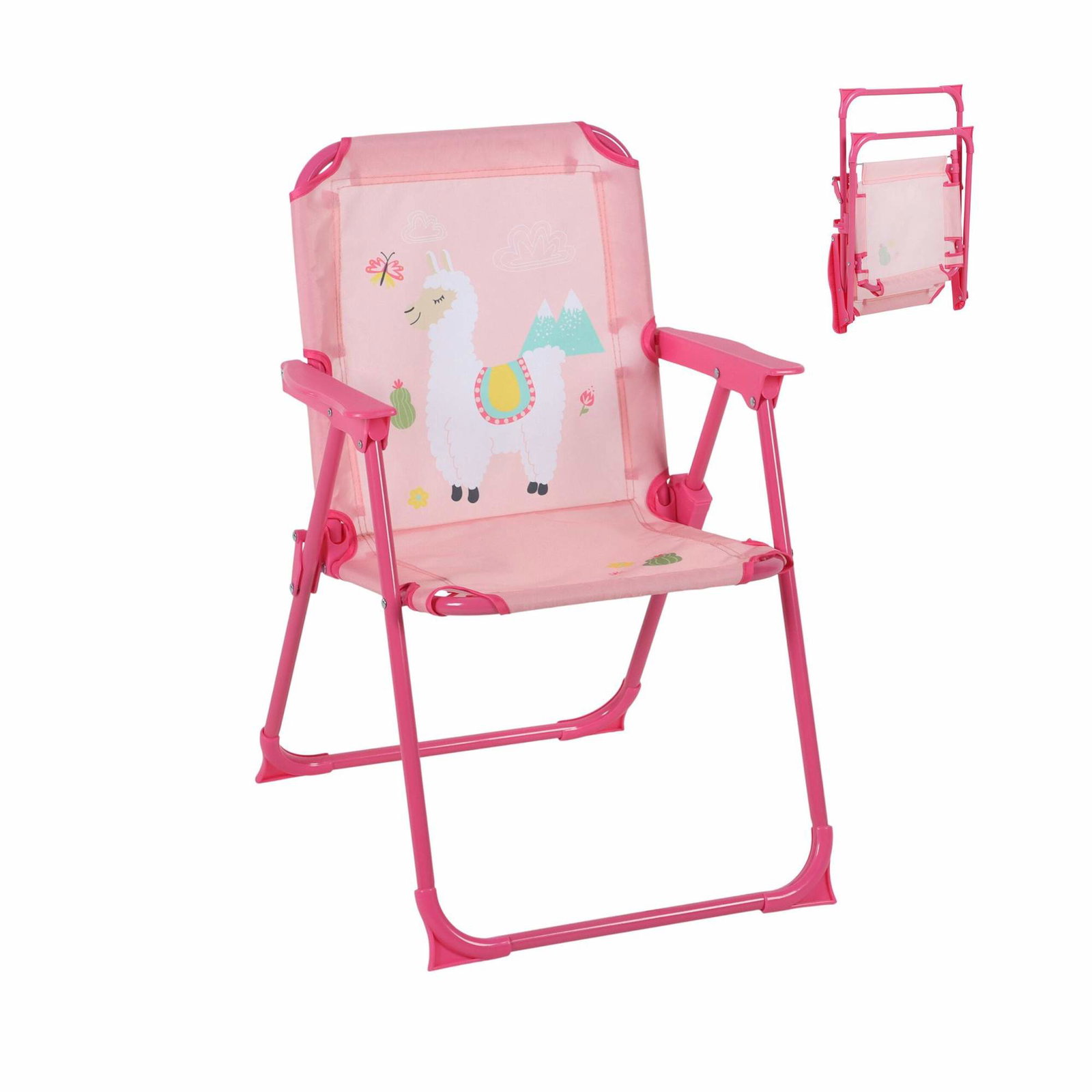 Foldbar campingstol til børn – dyremotiv, letvægts