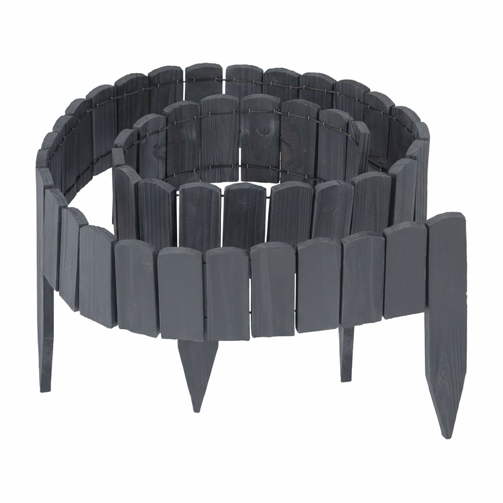 Fleksibel trækant til havebed – naturlig granfinish