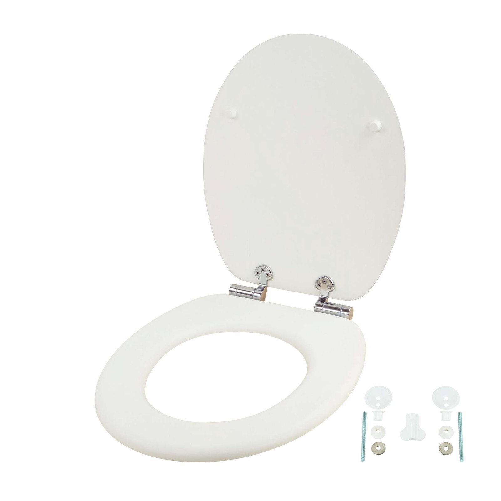 MDF toiletsæde med blød lukning – slidstærkt og nemt at rengøre