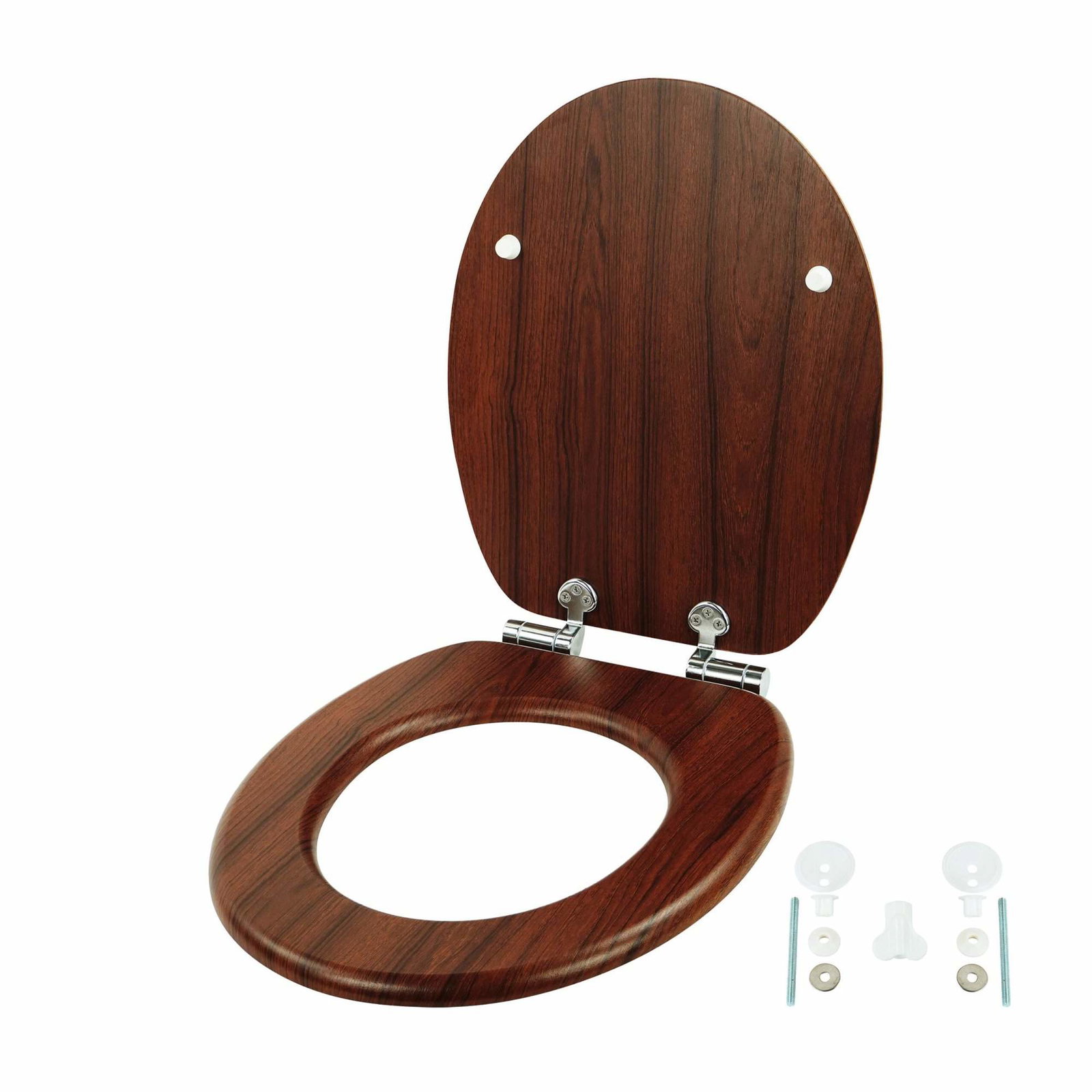 MDF toiletsæde med blød lukning – slidstærkt og nemt at rengøre