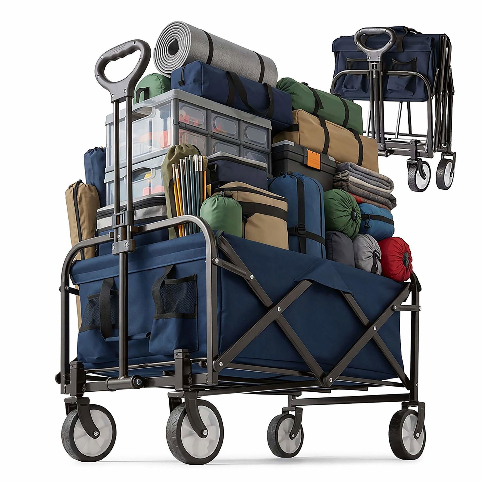 Sammenklappelig vogn – Stor kapacitet, nem opbevaring