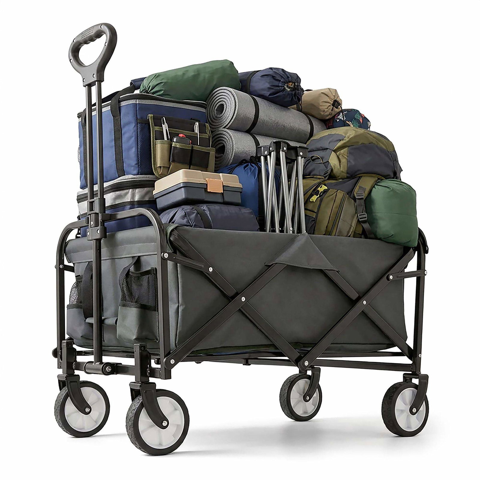 Sammenklappelig vogn – Stor kapacitet, nem opbevaring
