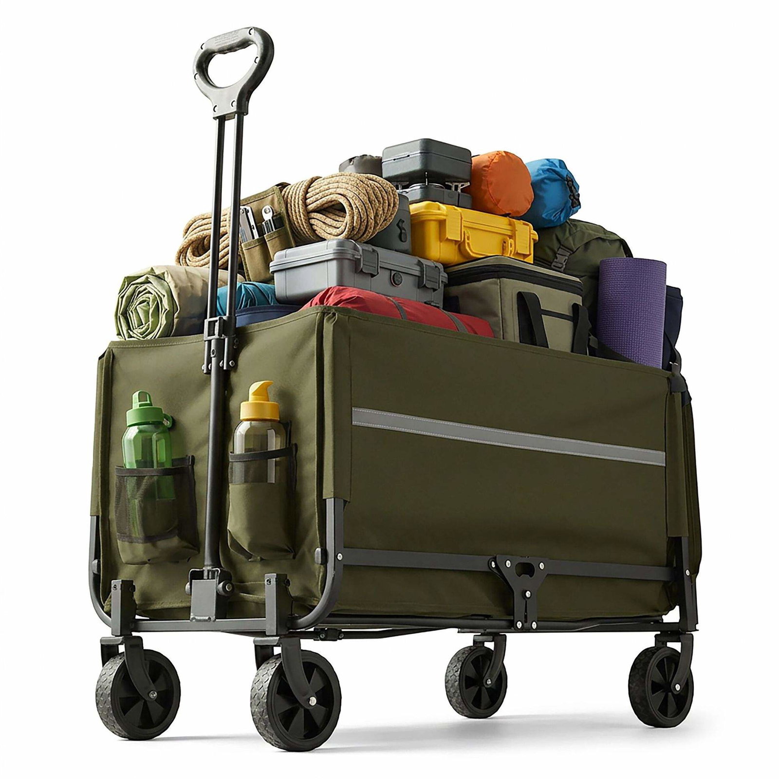 Sammenklappelig vogn med bagklap – Vandtæt og kompakt