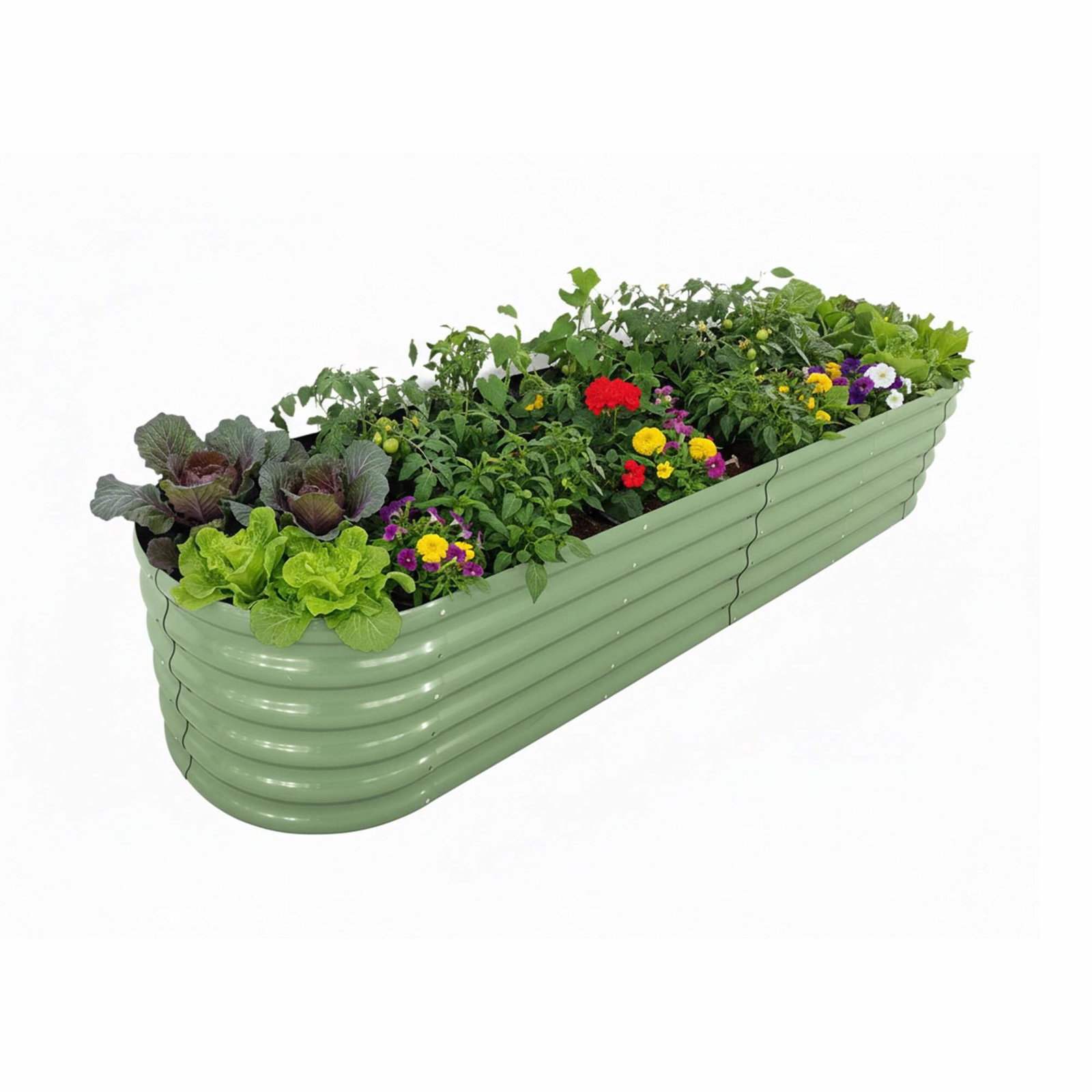 Halvrund XXL metalhøjbed – vejrbestandig og skadedyrsbestandig