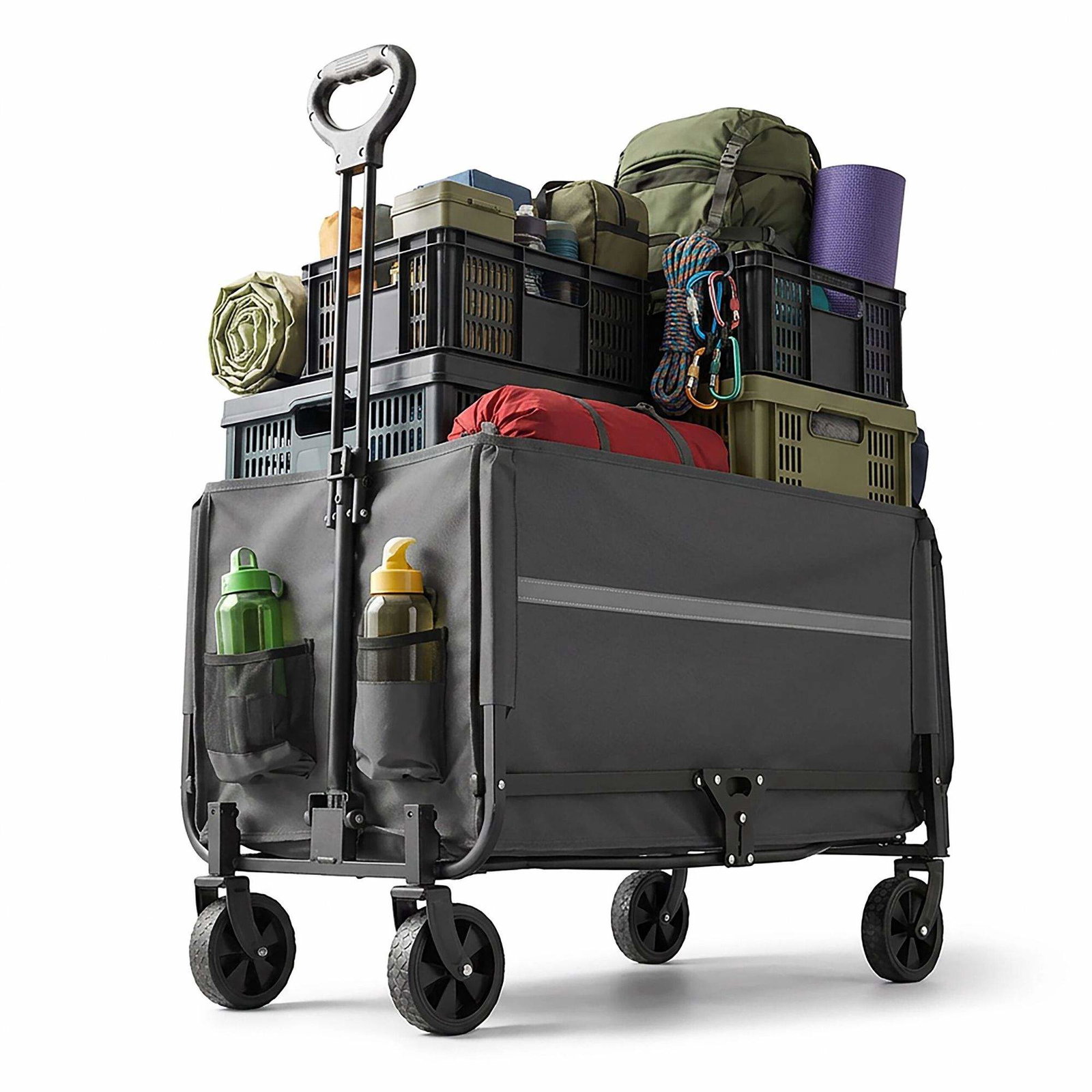 Sammenklappelig vogn med bagklap – Kompakt og vandtæt