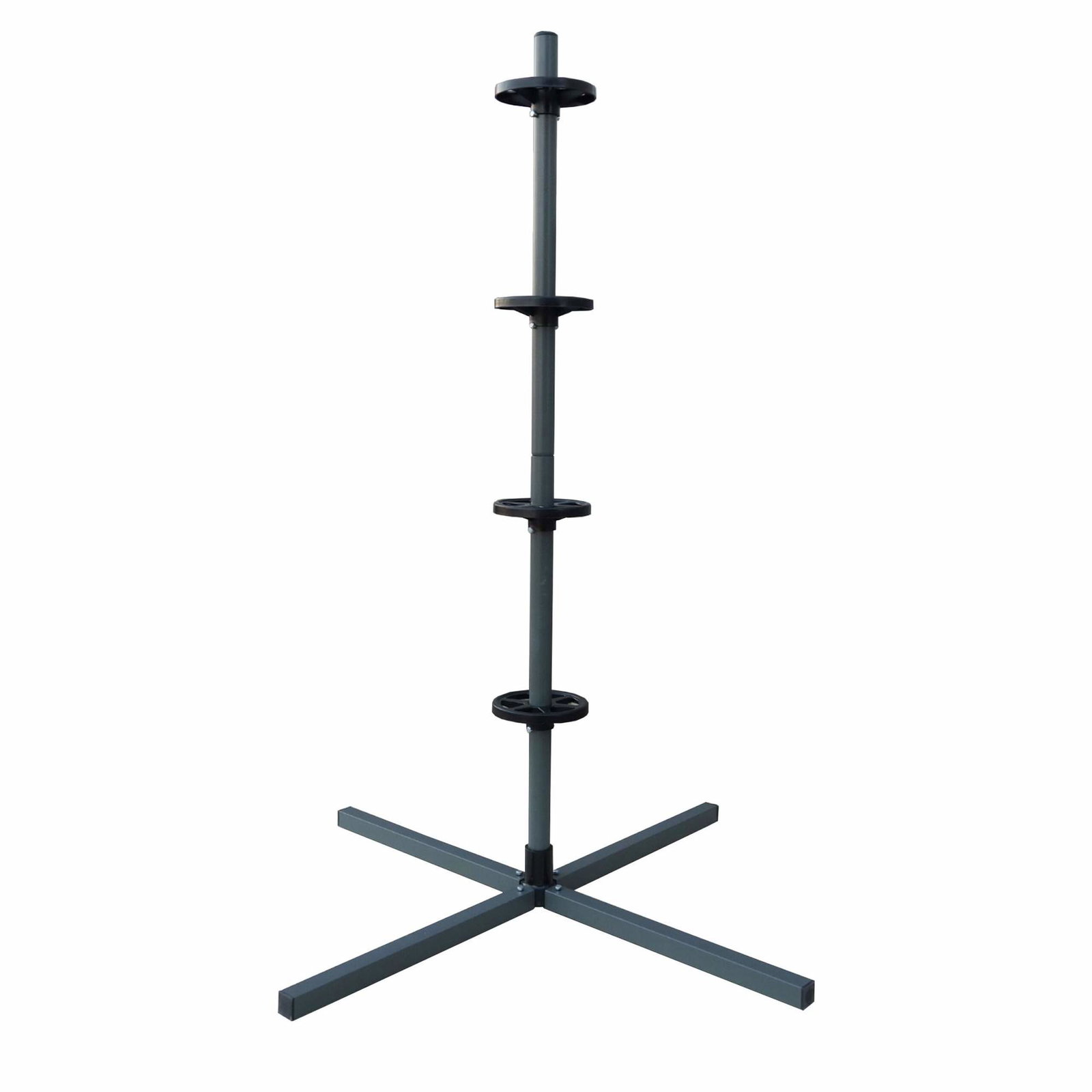 Ståldækstativ – Plads til 4 dæk, 285 mm bred, 120 kg kapacitet