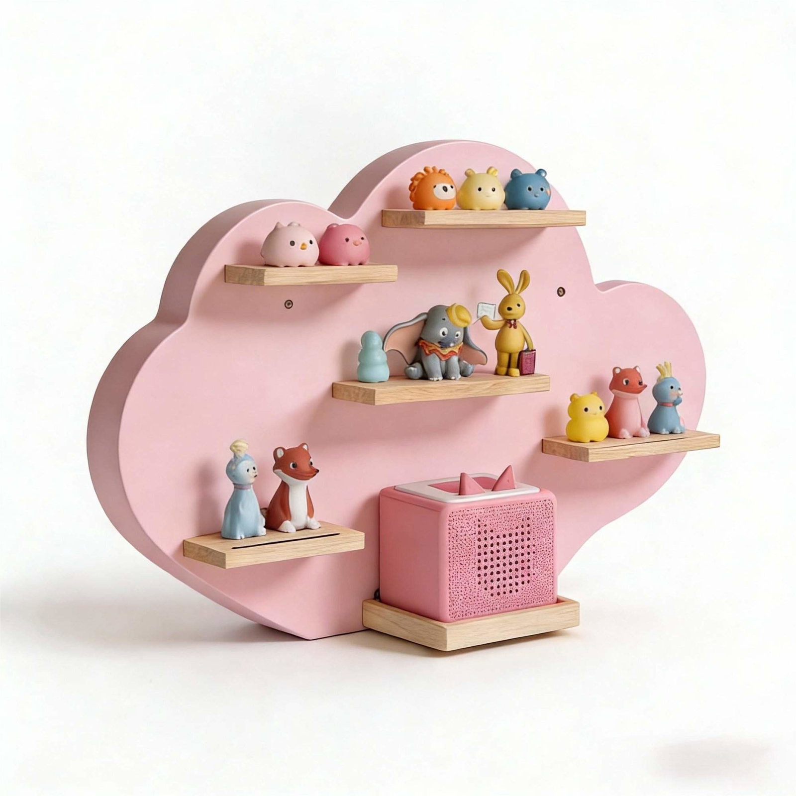 Toniebox vægreol – plads til 20 figurer, skyformet