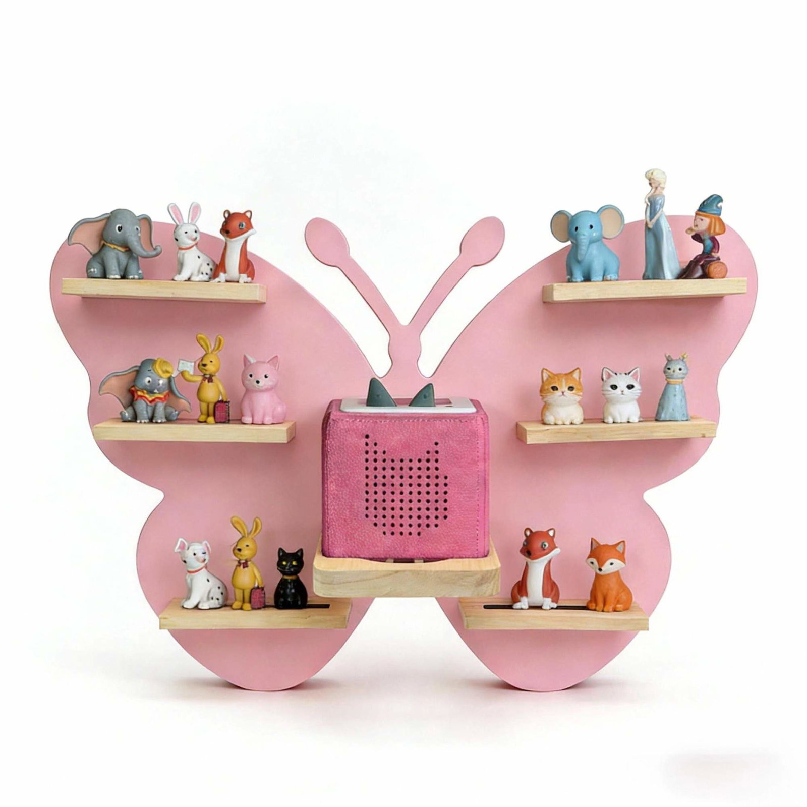 Toniebox væghylde – Plads til 35 figurer, magnetstrimler