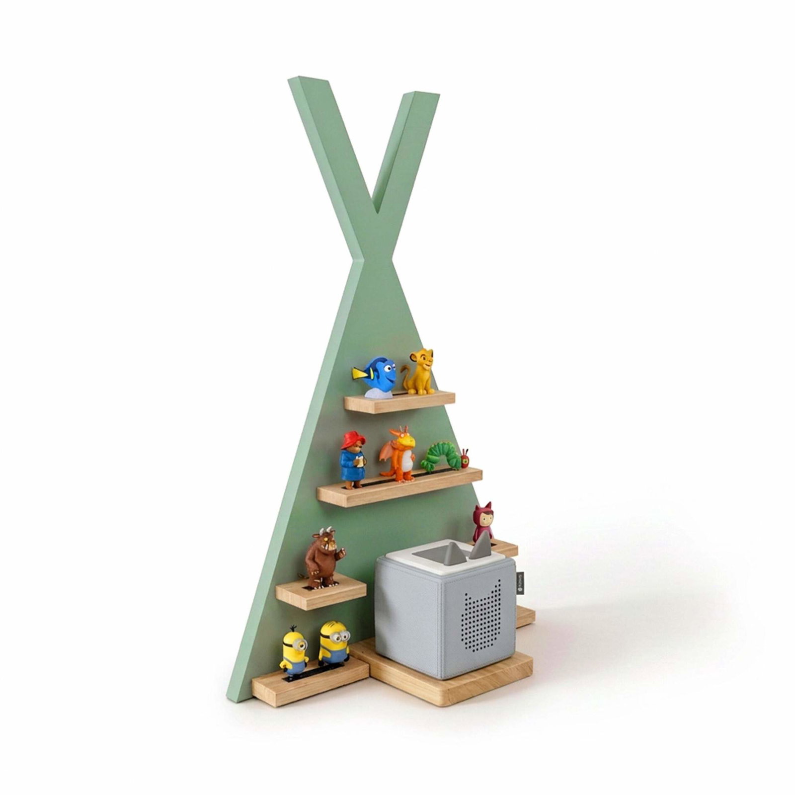 Toniebox teltvæghylde – Plads til 34 figurer, magnetisk opbevaring