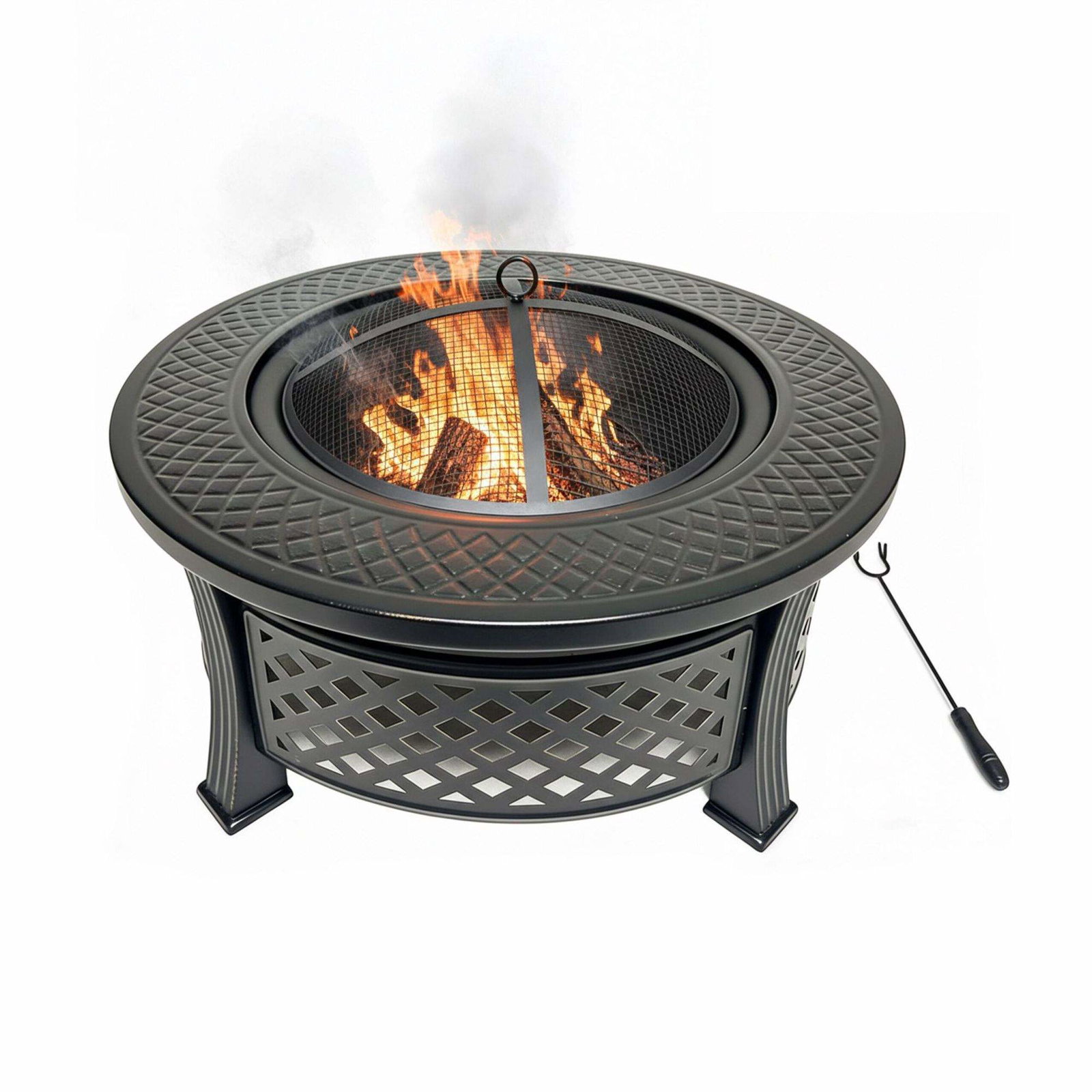 Bålskål med grill – gnistbeskyttelse og kulrist