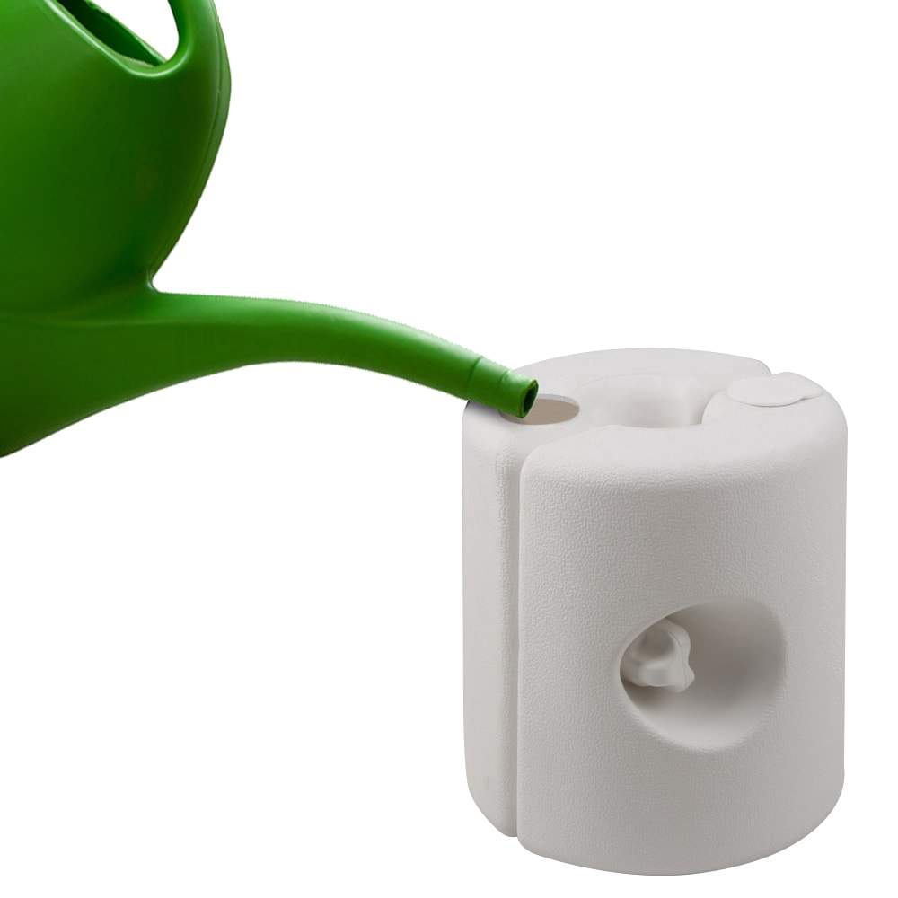 Benvægte til pavilloner, 4 stk., hvide, HDPE, stabil støtte