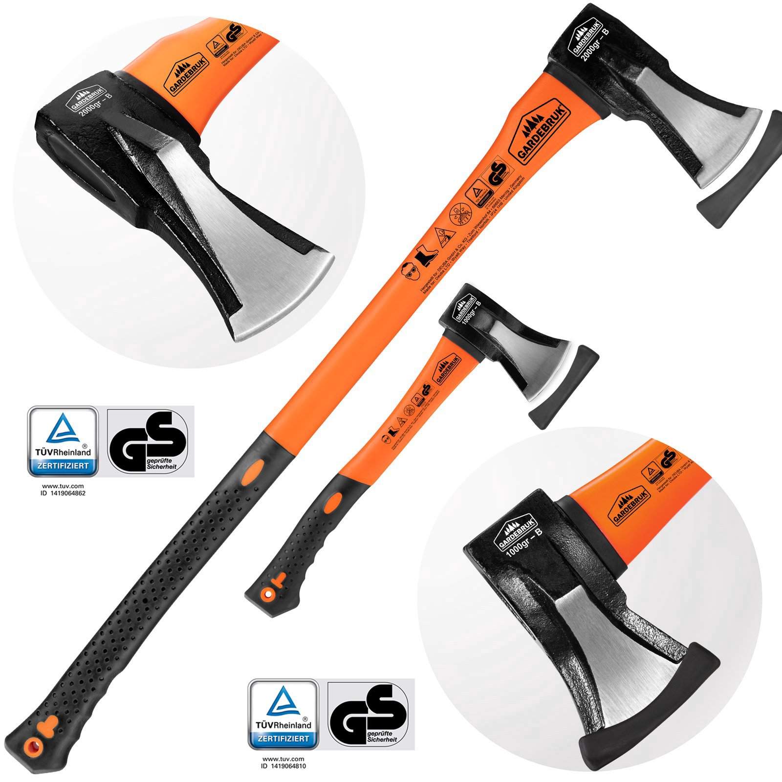 Yxa och yxa – Kolstål, ergonomiskt grepp | Hem & Hobby | Pryloteket