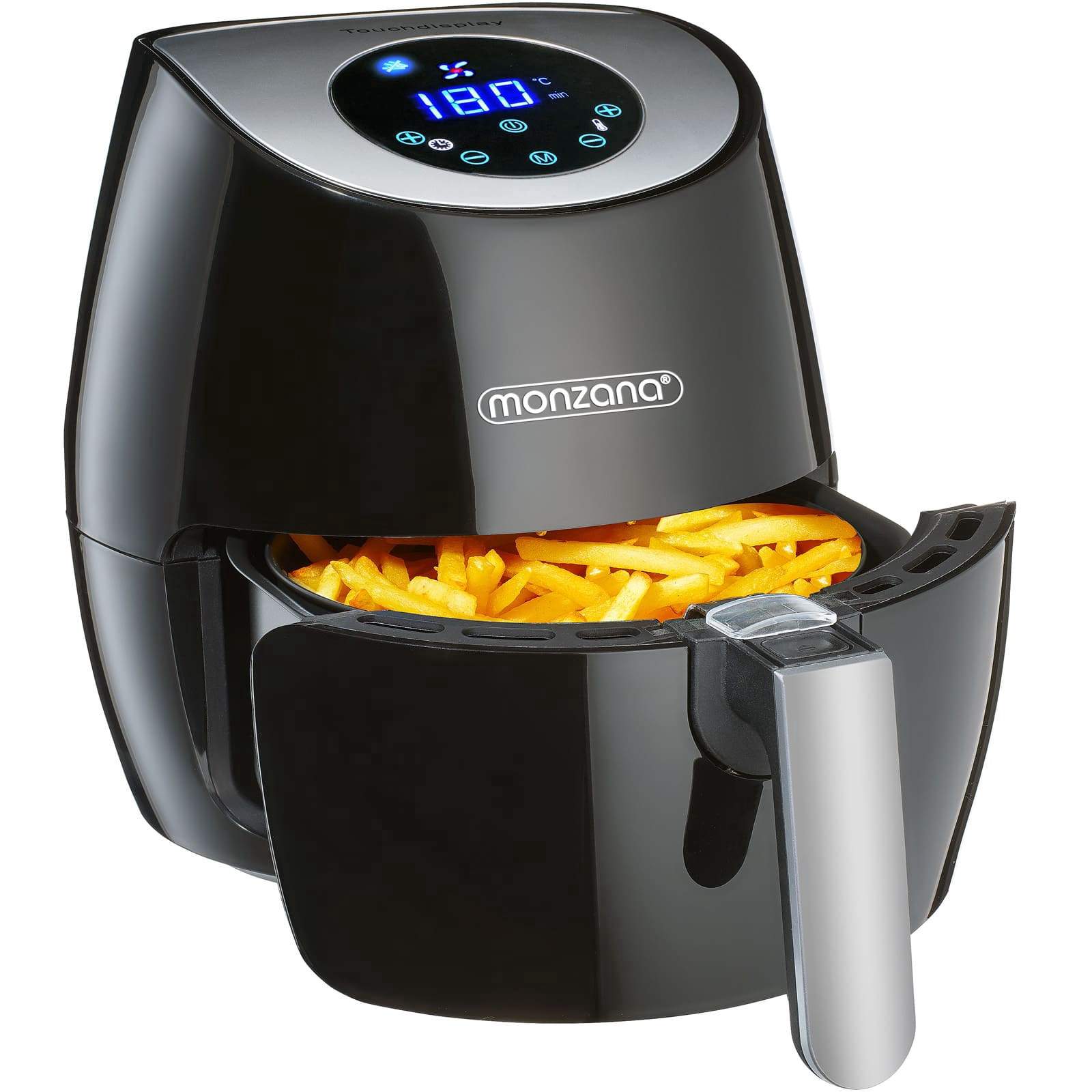 Airfryer 9-i-1 Sort, Touchskærm, 1500W, 3,6L