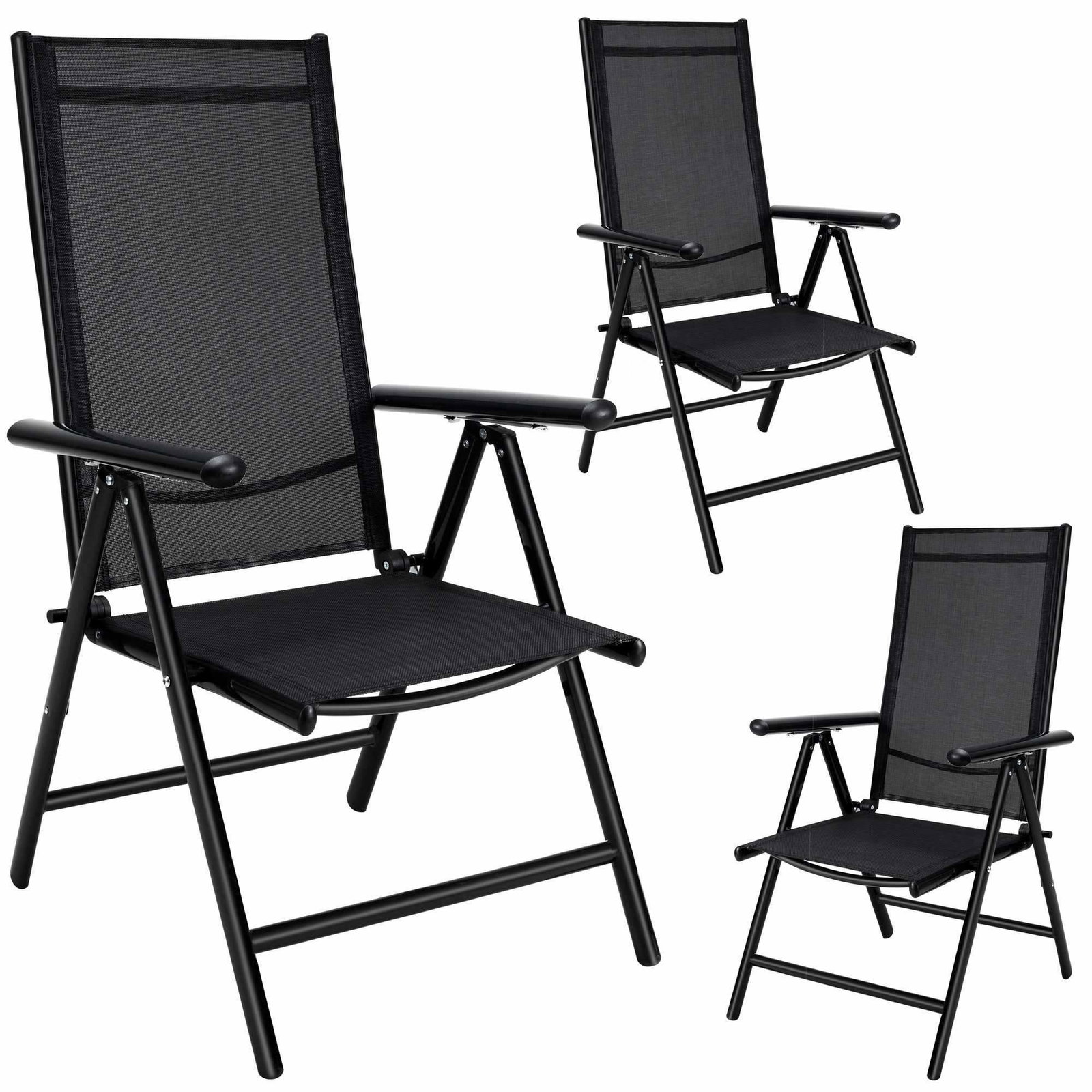 Utomhusfåtöljer, set om 3 – justerbara och väderbeständiga | Hem & Hobby | Pryloteket