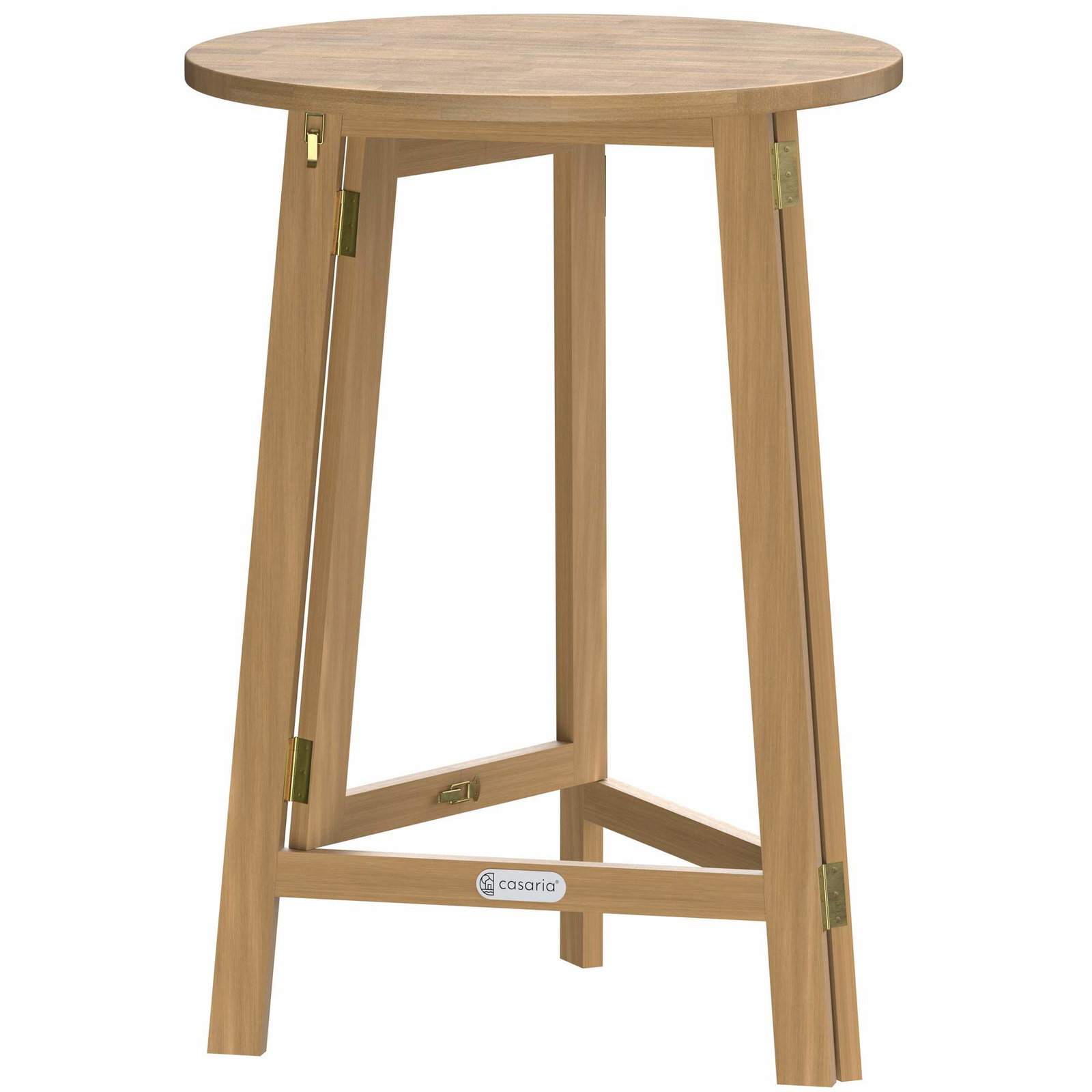 Sammenklappeligt barbord i akacietræ – 111x80cm, indendørs/udendørs