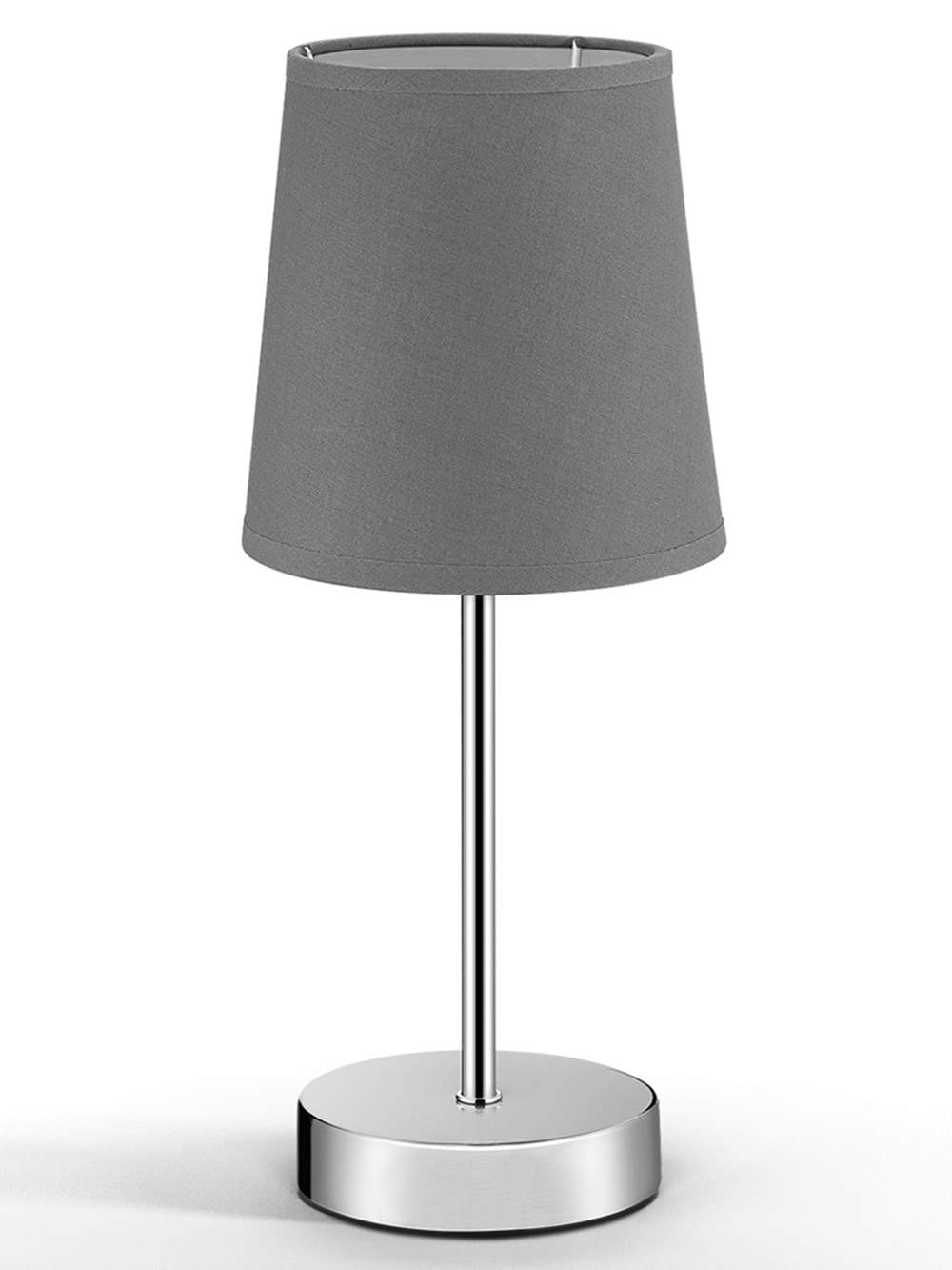 Grå bordlampe – Elegant, hyggelig belysning, holdbart design