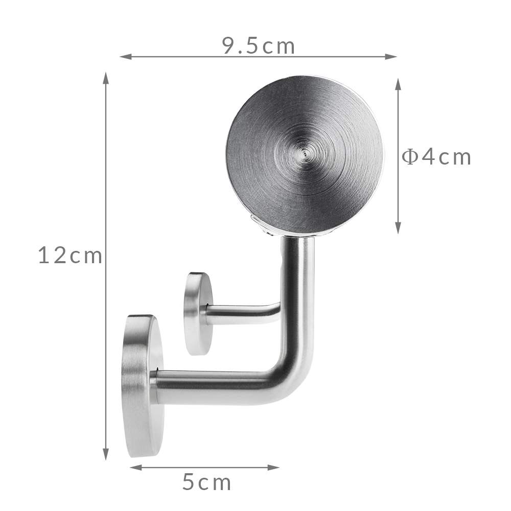 Udtrækkeligt gelænder i rustfrit stål, 42x100cm, indendørs/udendørs