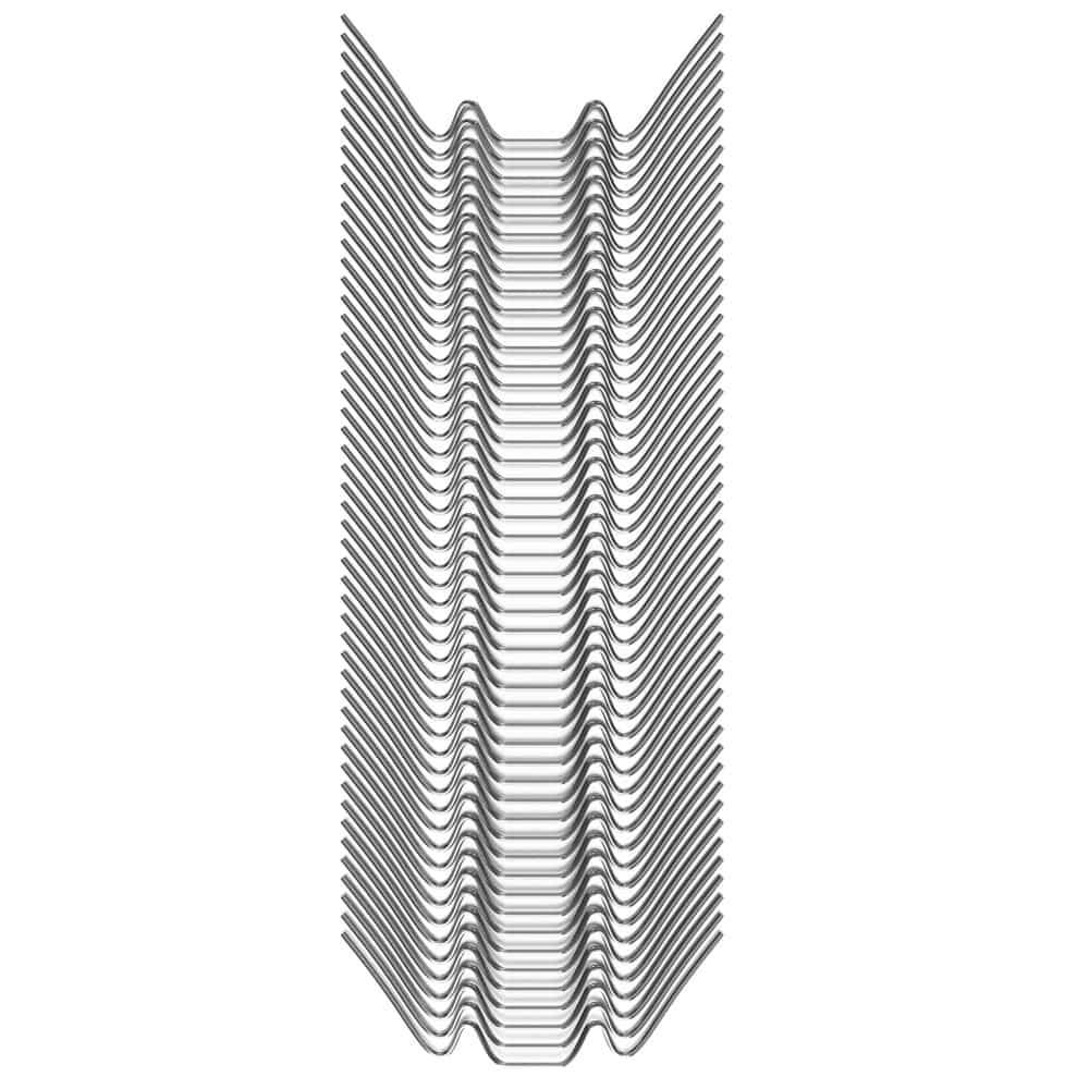 Drivhusglasklemmer, rustfri metal, 100 stk.