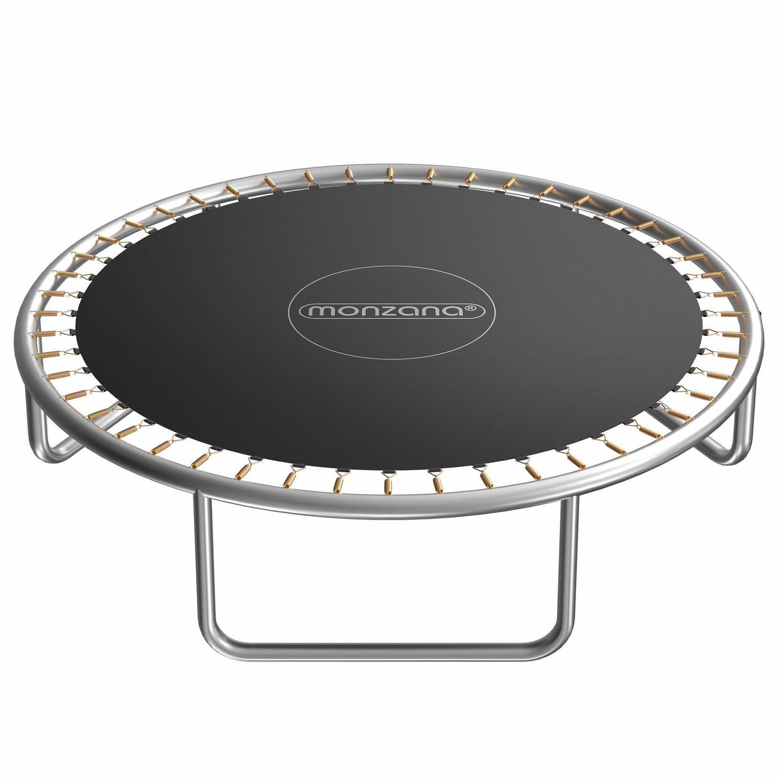 Trampolin hoppemåtte sort Ø366cm, UV & rivefast