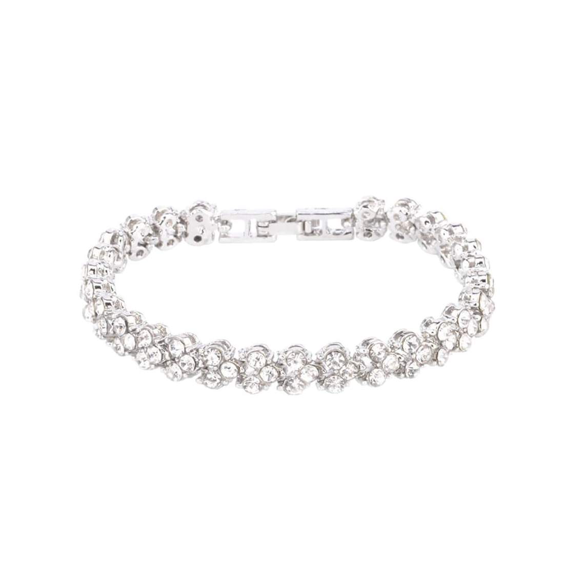 Klassiskt Armband med Strass - Silver | Mode & Accessoarer - Smycken, Smyckesset & Tillbehör - Armband | Pryloteket