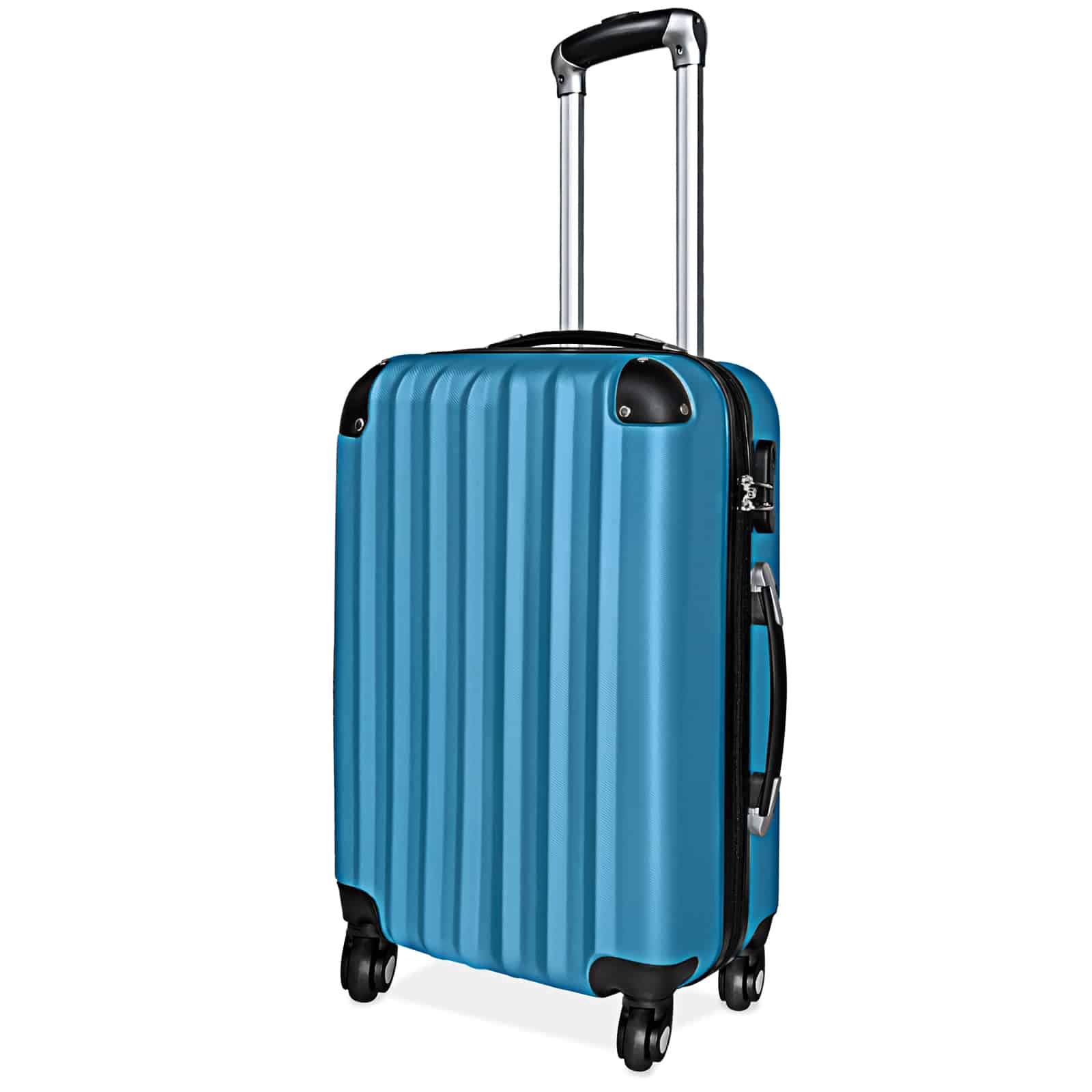 Resväskeset med hårt skal – 3 storlekar, silver, lättvikt | Hem & Hobby | Pryloteket