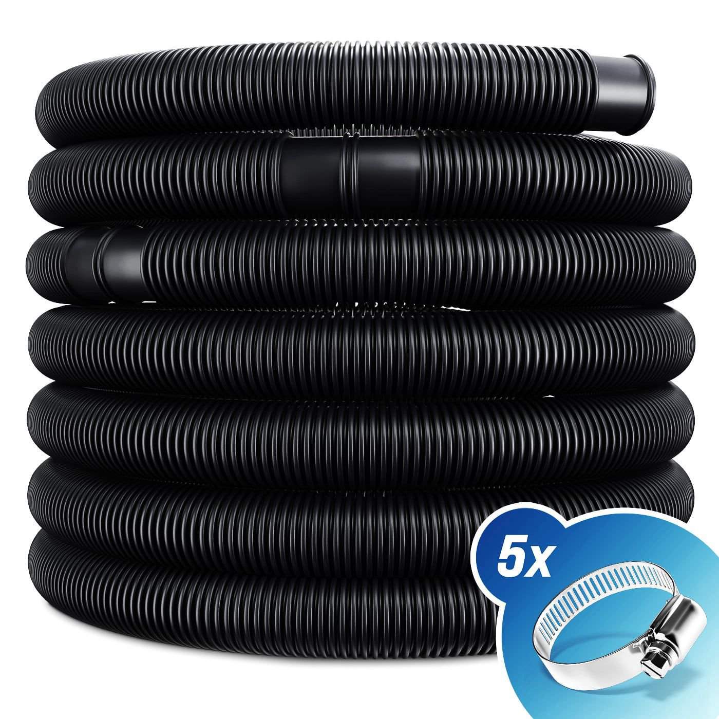 Svømmepølslange 38 mm x 14 m – UV- og klorbestandig