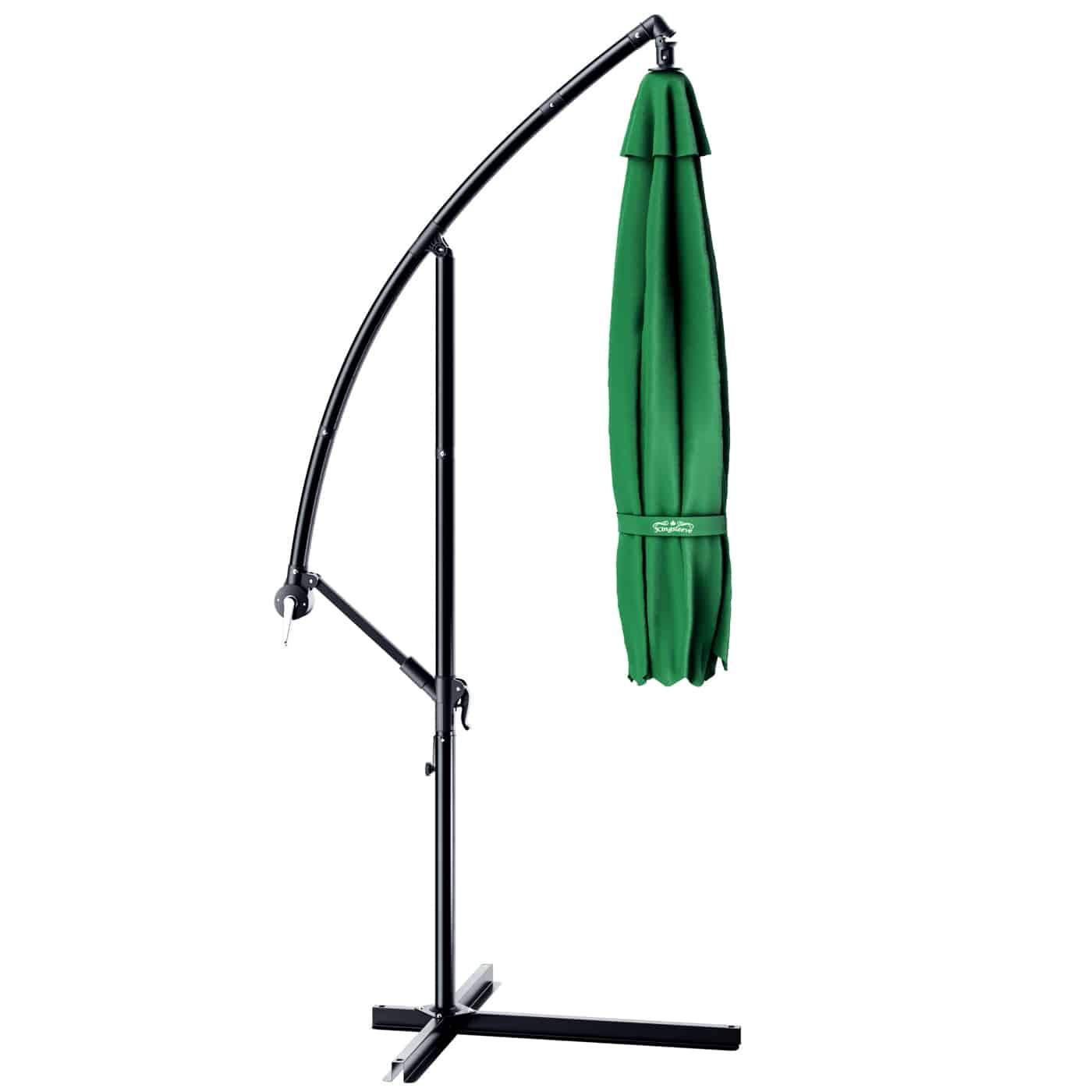 Fritstående parasol 3m grøn – UV 50+ Krumtap & Vip