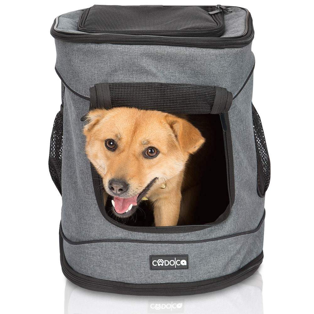 Ryggsäck för husdjur, grå, upp till 20 kg, ventilerande design | Hem & Hobby | Pryloteket