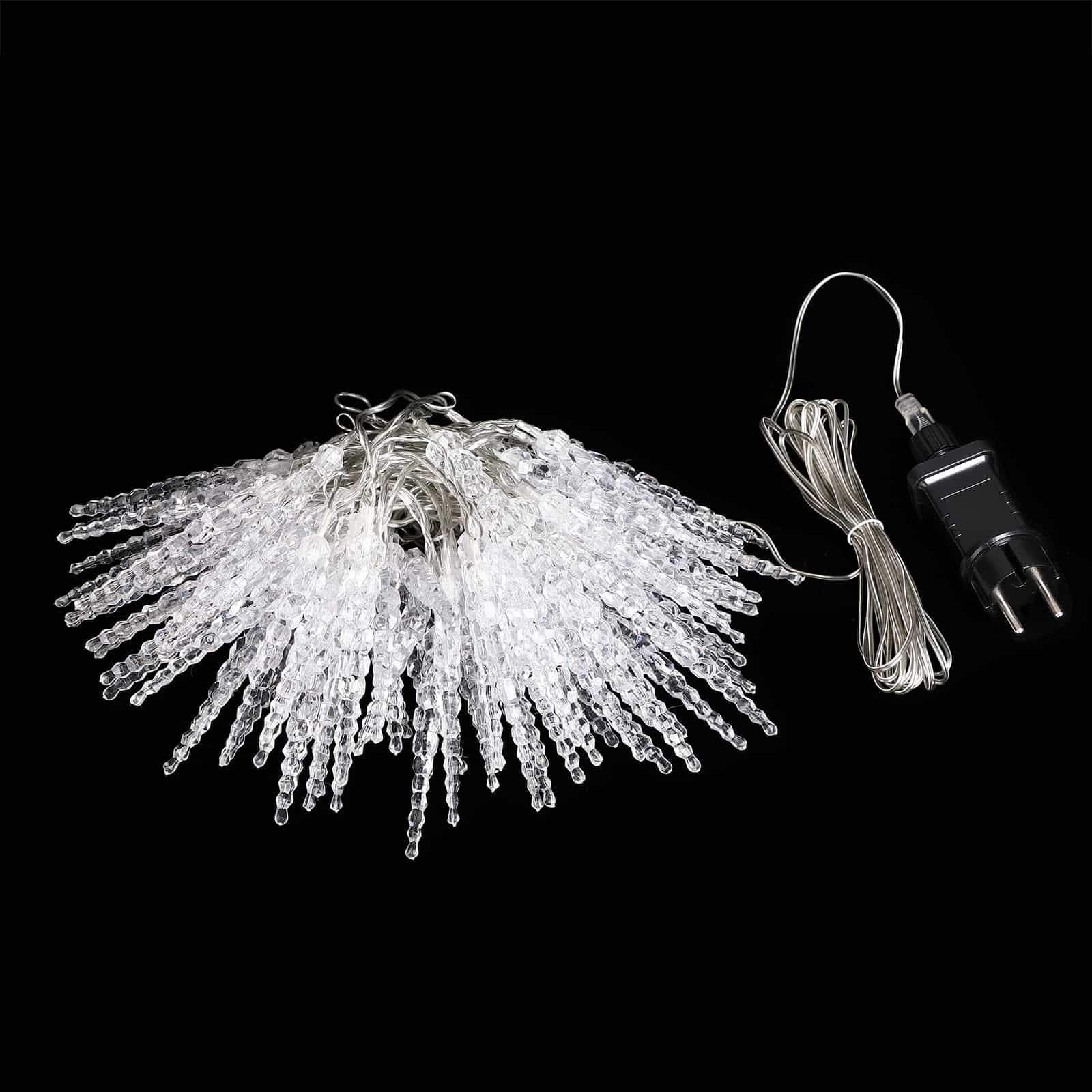 Varmvita LED-ljusslingor med istapp, 13 m, inomhus/utomhus | Hem & Hobby | Pryloteket