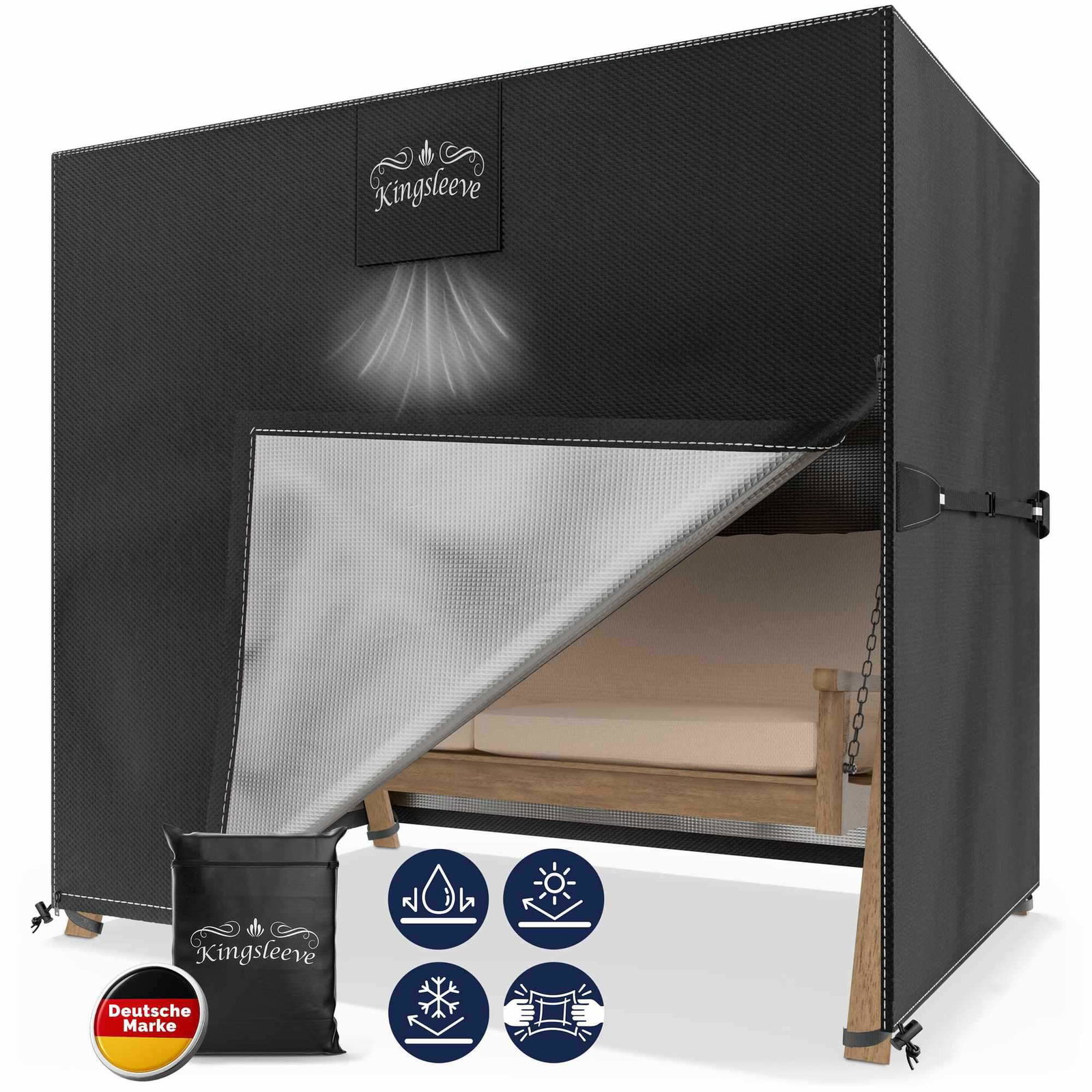 Gyngesædebetræk – Vandtæt, UV-bestandig, 175x125x160cm