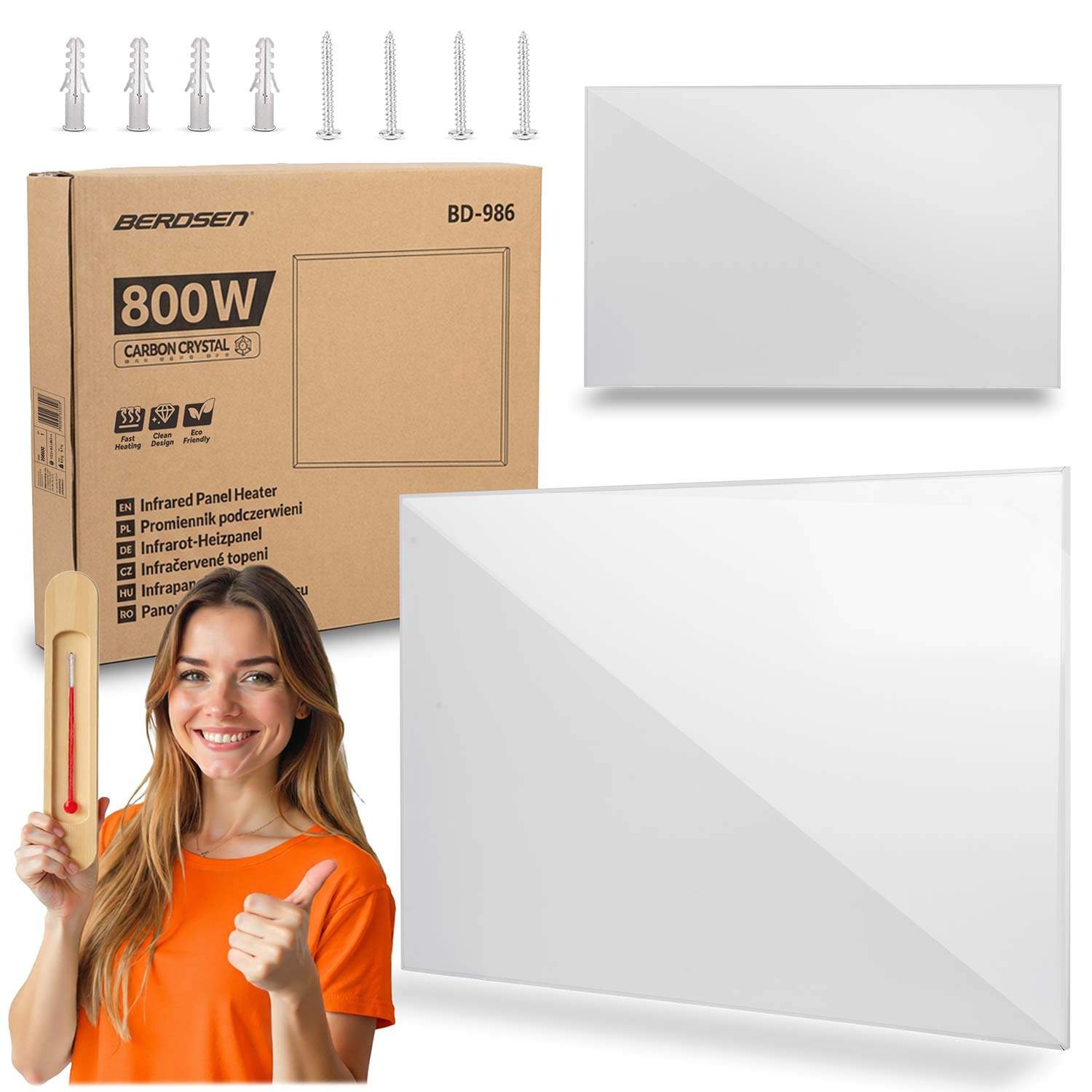 Infrarød varmeovn 800W – Effektiv boligopvarmning