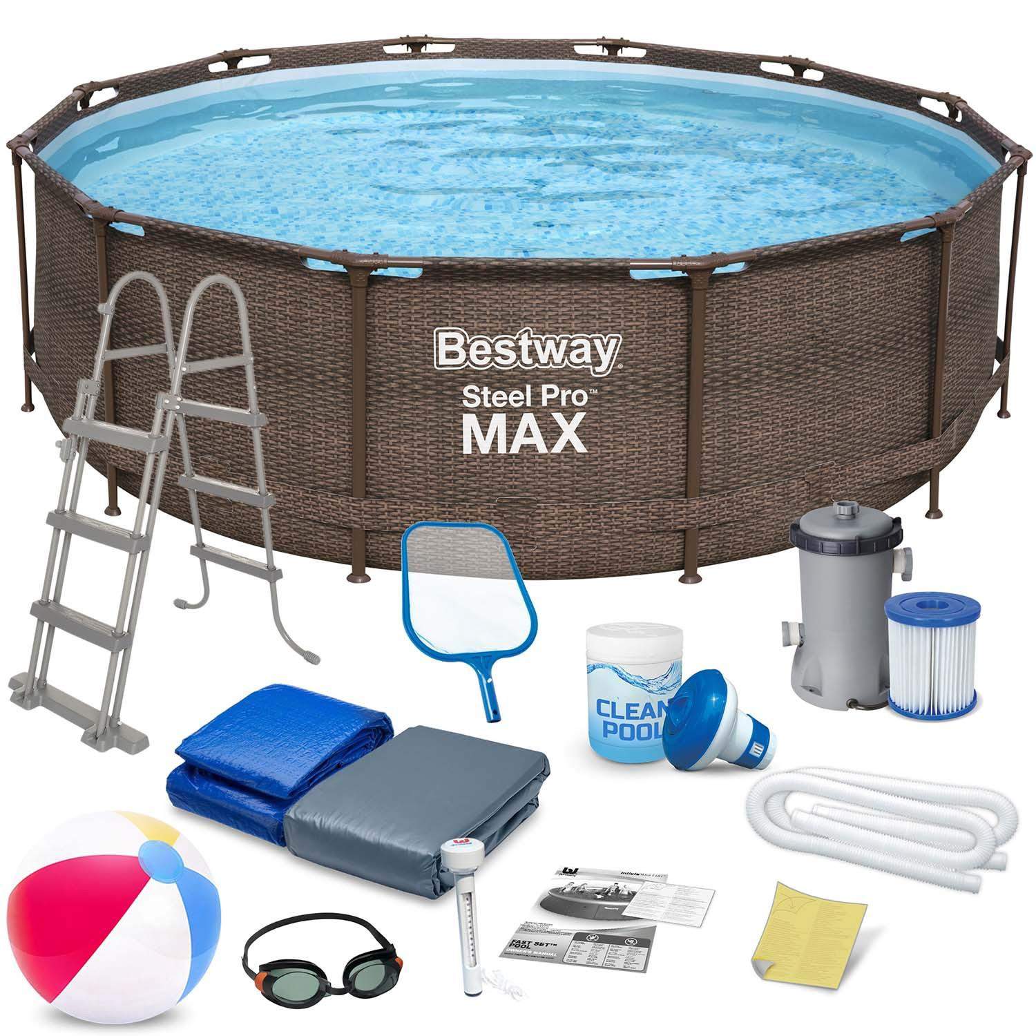 Trädgårdspool i ram 366 x 100 cm 18-i-1 Bestway 56709 | Hem & Hobby | Pryloteket