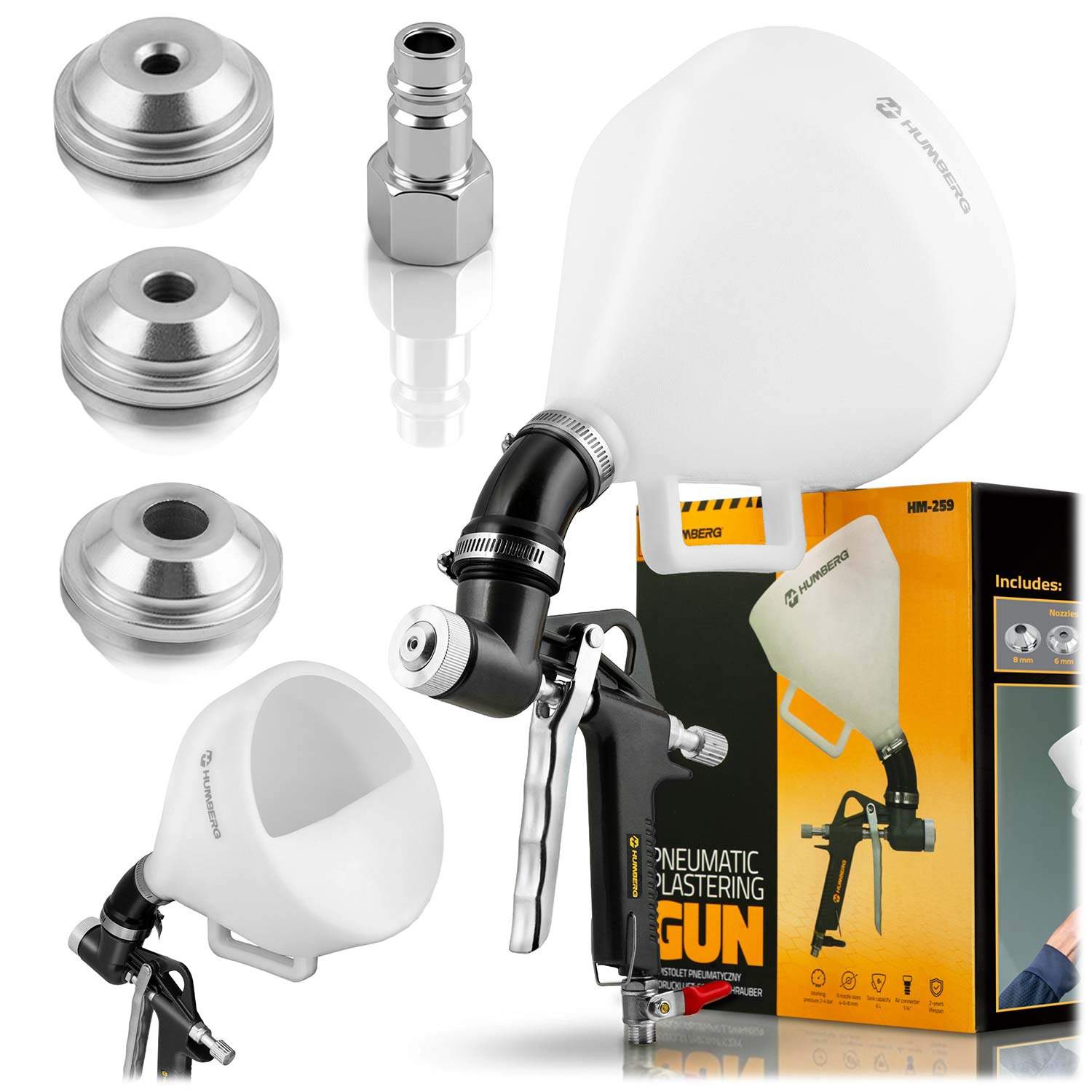 Väggsprutpistol – 6L pneumatiskt putsverktyg | Hem & Hobby | Pryloteket