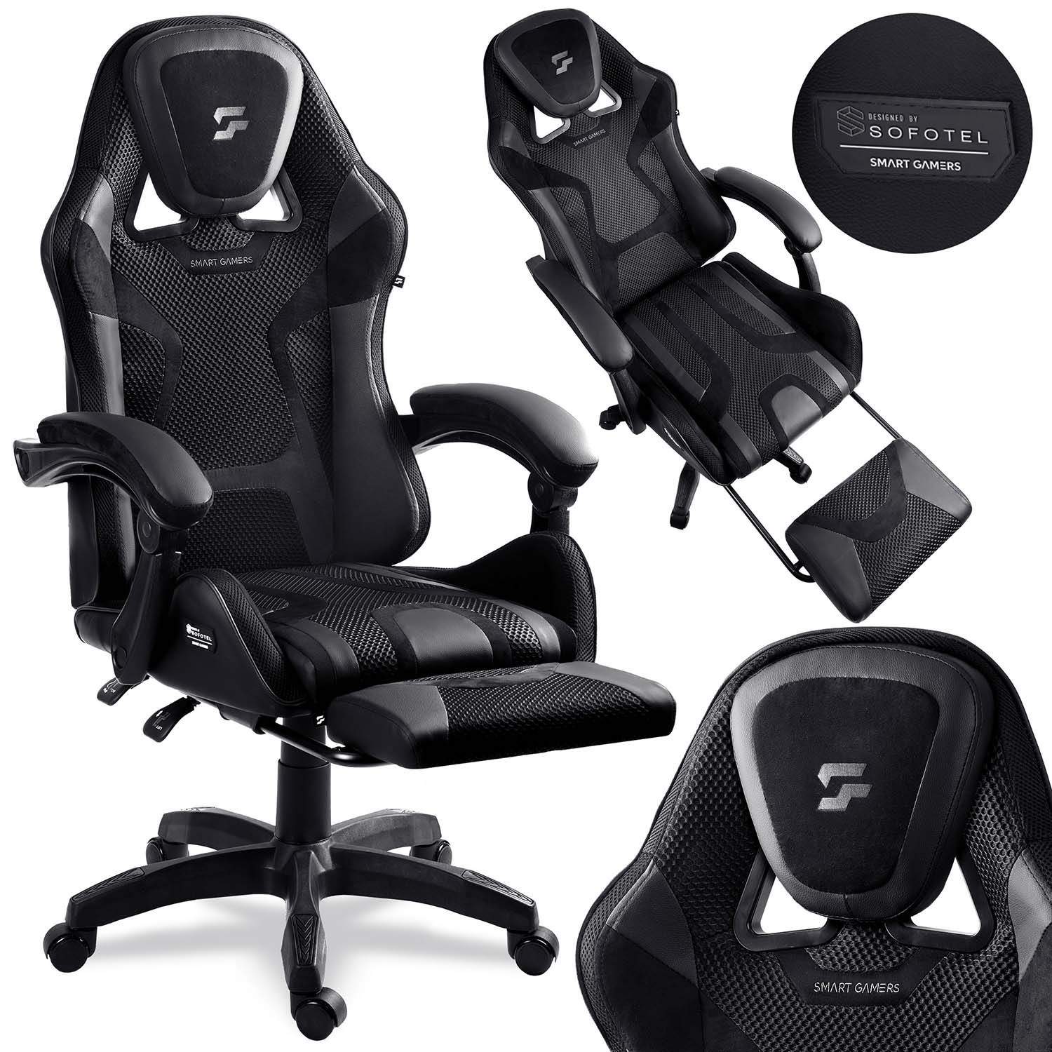 Gamingstol med fotstöd – snurrande skålformad sits | Hem & Hobby | Pryloteket
