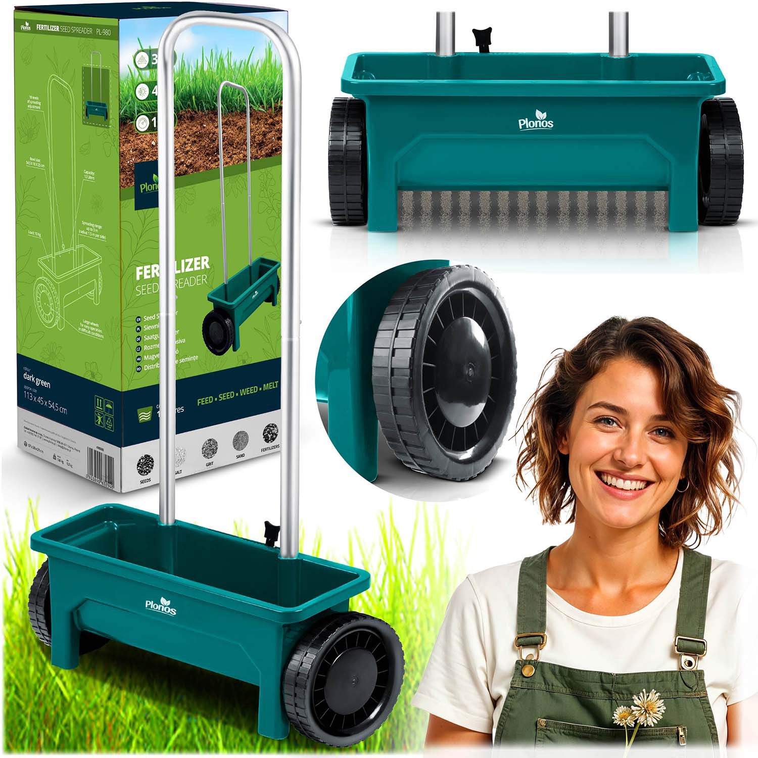 Handhållen utsädes- och gödselspridare, 12 liters kapacitet | Hem & Hobby | Pryloteket