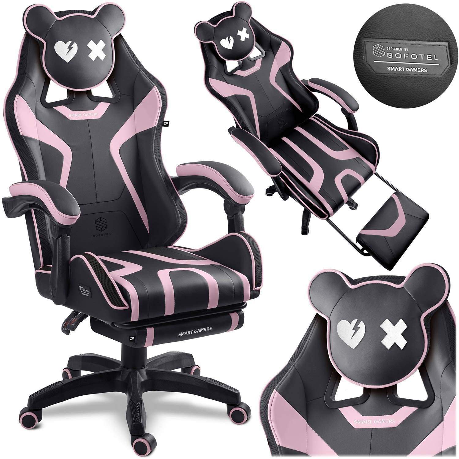 Gamingstol med fotstöd – snurrande skålformad sits | Hem & Hobby | Pryloteket