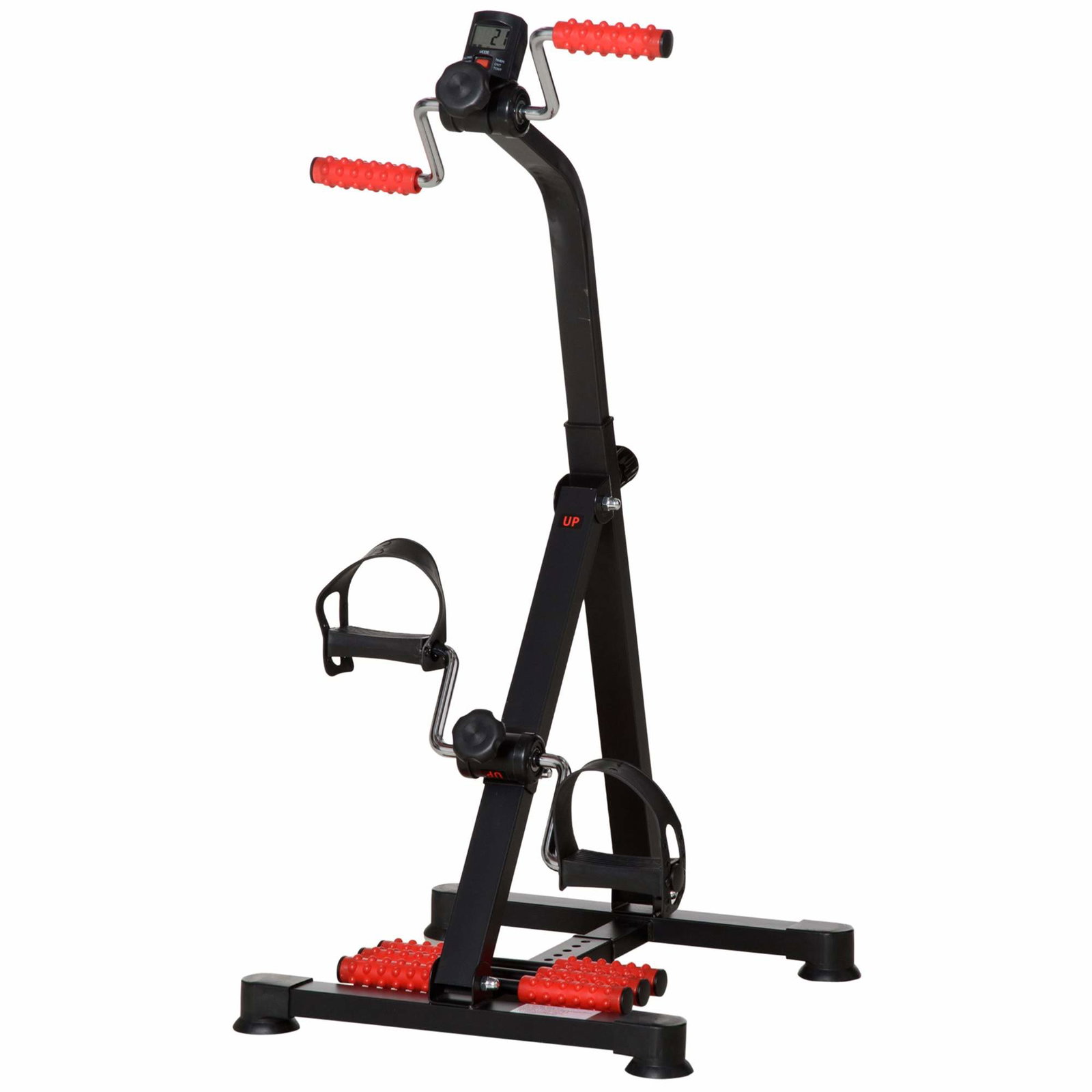 Justerbar pedaltræner til seniorer med LCD-skærm
