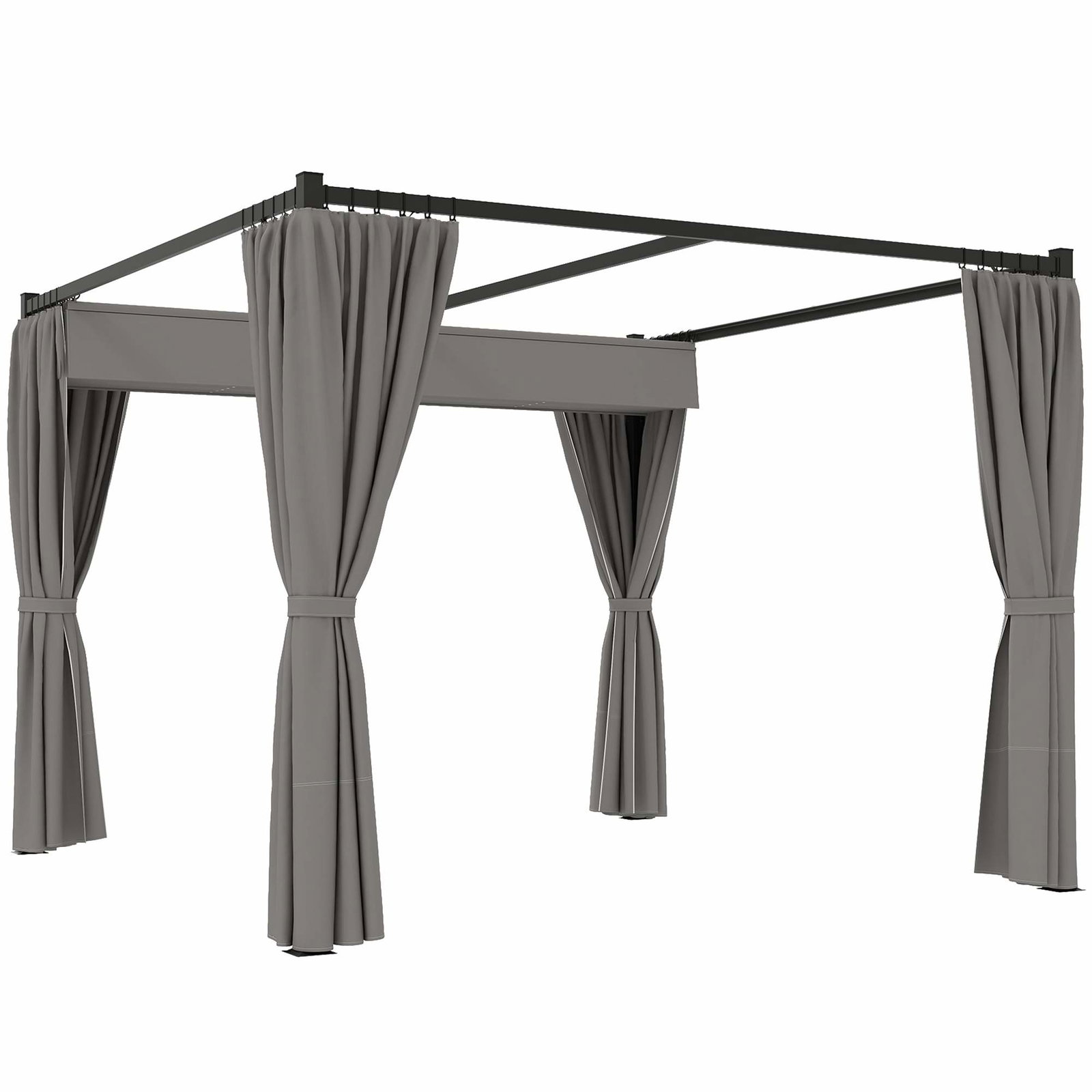 Fristående pergola 3x3m med skjutbart tak och UV-paneler | Hem & Hobby | Pryloteket