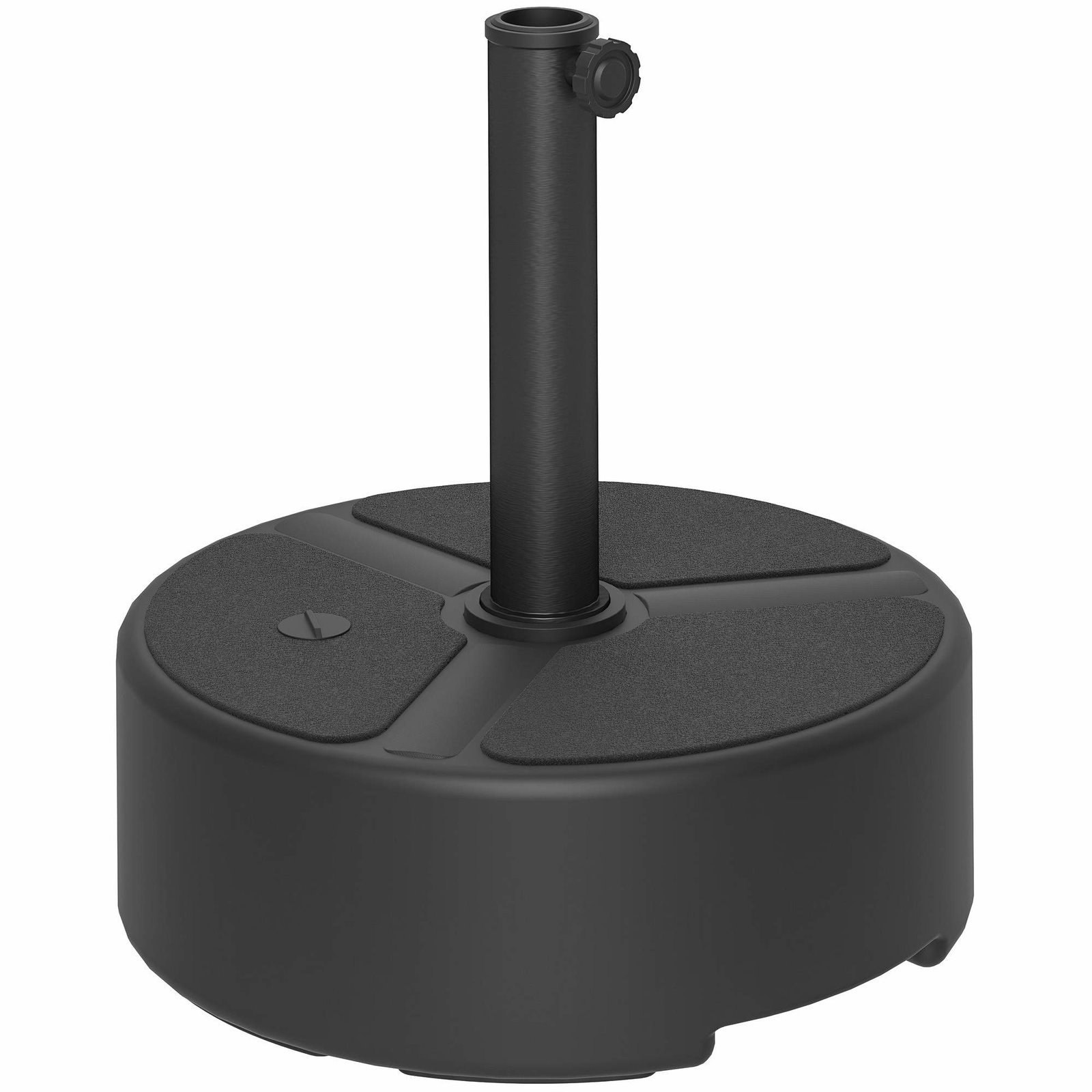 HDPE fyllbar paraplyfot – 18/20 kg, svart rund | Hem & Hobby | Pryloteket