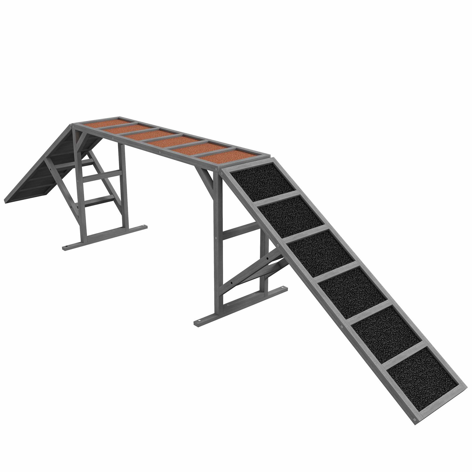 Agilityrampe til hunde – Skridsikker, vejrbestandig, 40 kg grænse