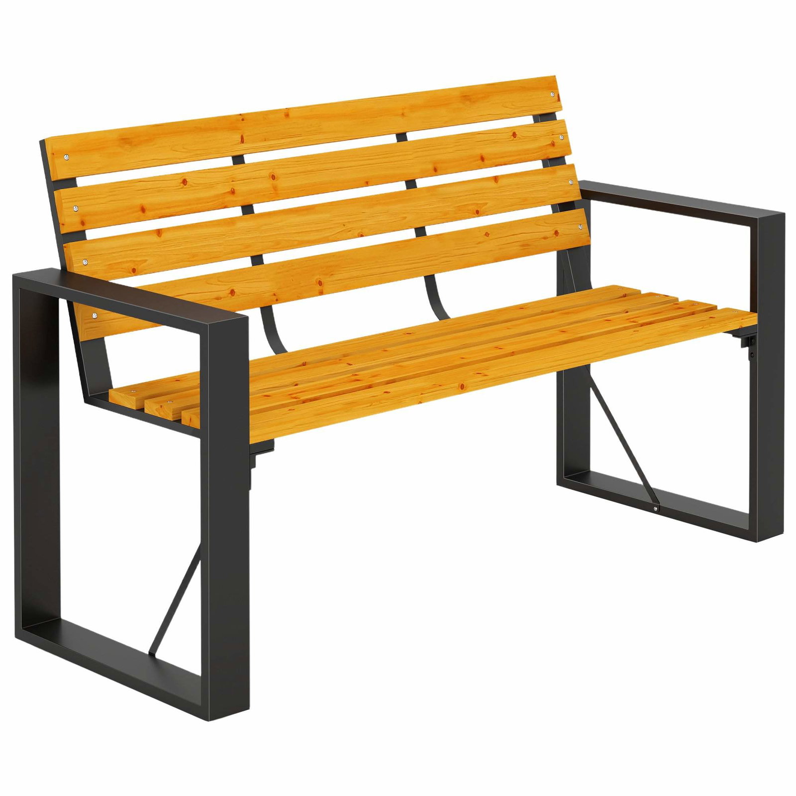 Vejrbestandig 2-personers havebænk i træ – 240 kg kapacitet