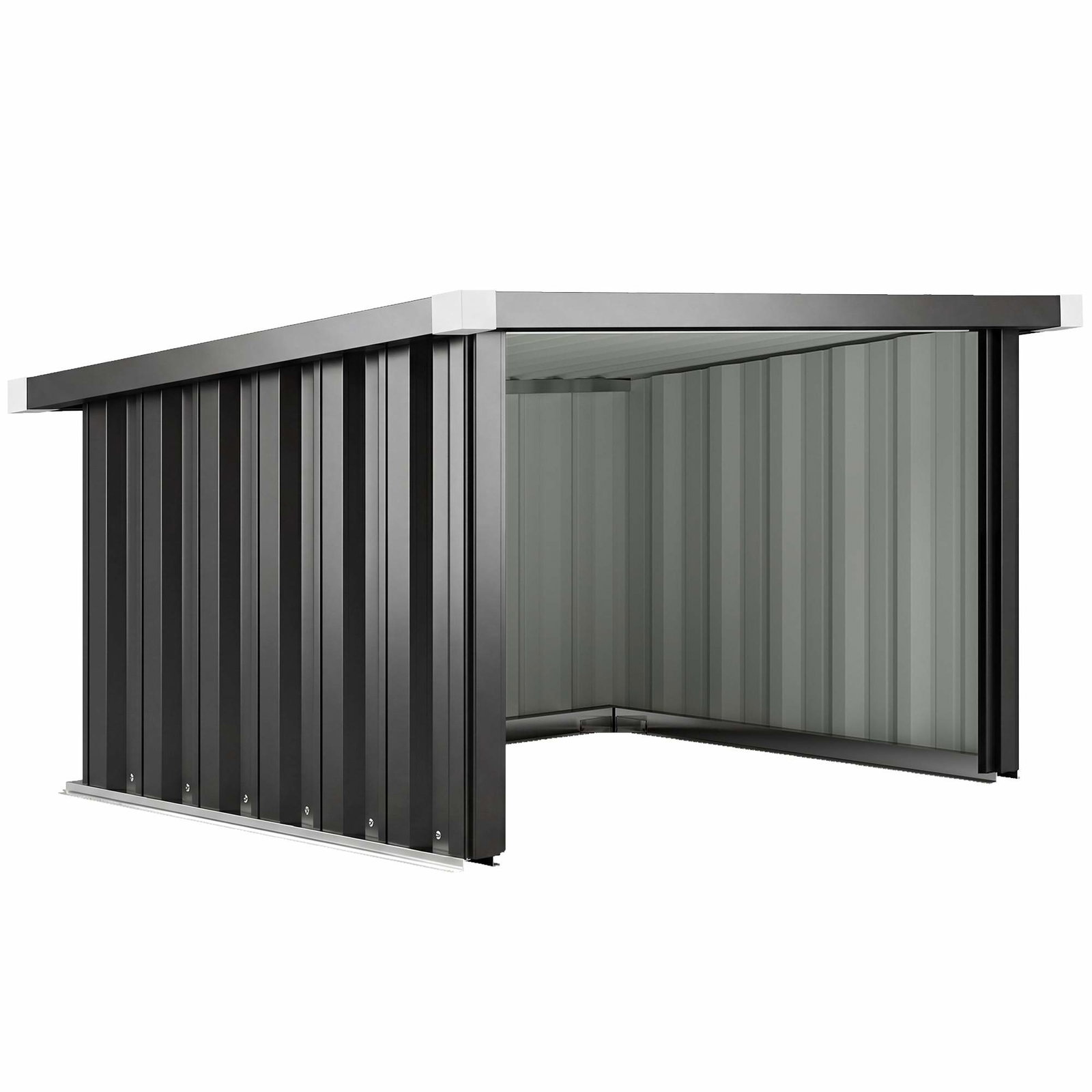 Robotplæneklippergarage – Stål, 108x86x62,5 cm