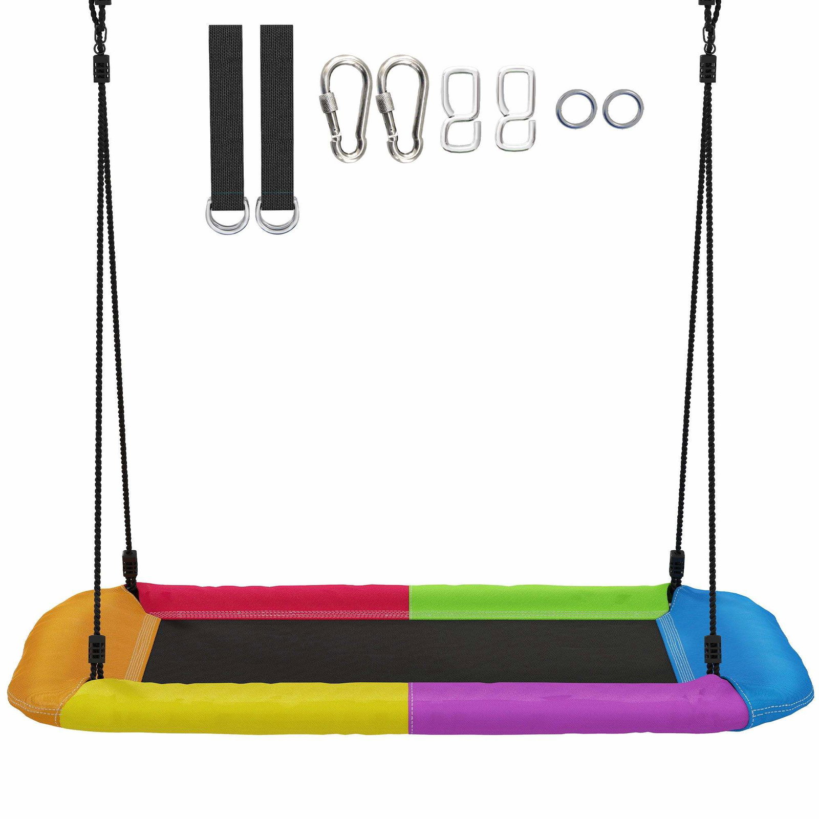 Justerbar gyngestol til børn, 300 kg kapacitet, flerfarvet