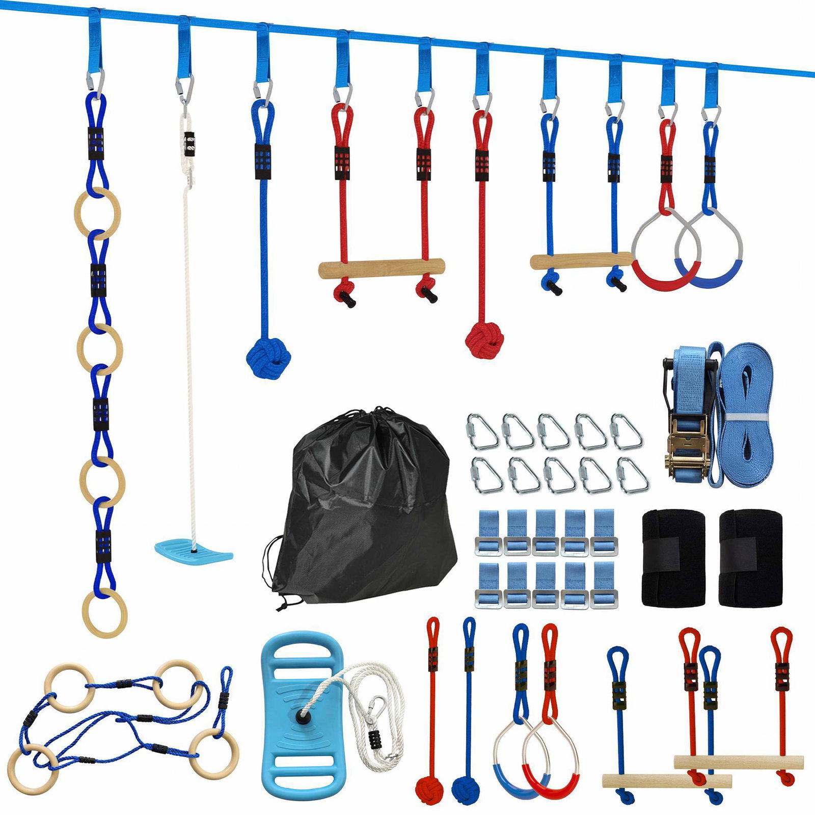 Slacklineset för barn – 10 m, 9 delar, åldrar 3-8 | Hem & Hobby | Pryloteket