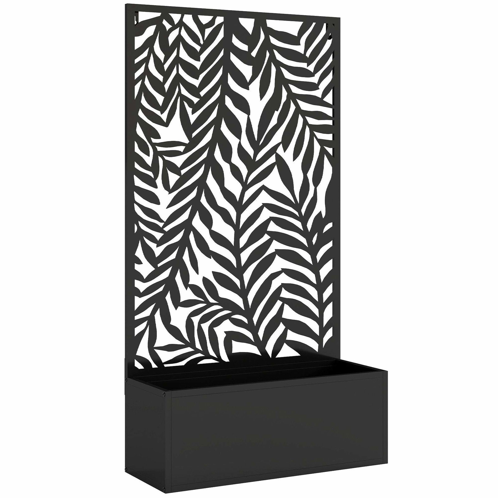 Plantekasse med espalier – tropisk design, 61x23x113 cm